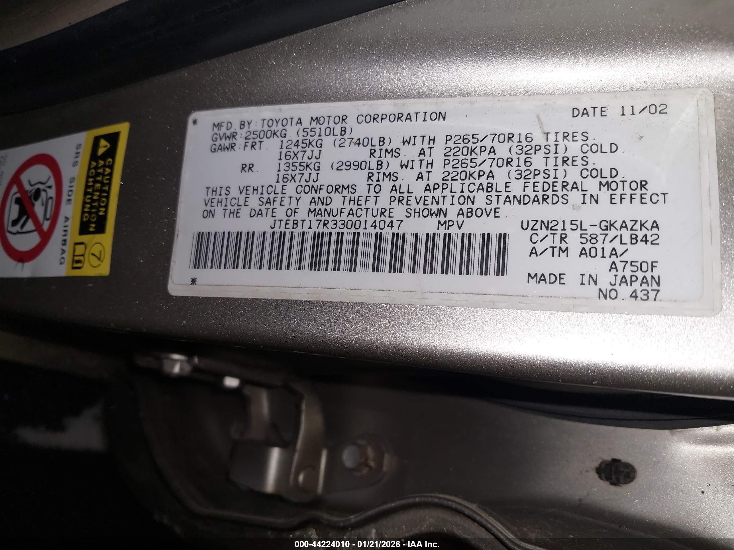TOYOTA 4RUNNER image 9
