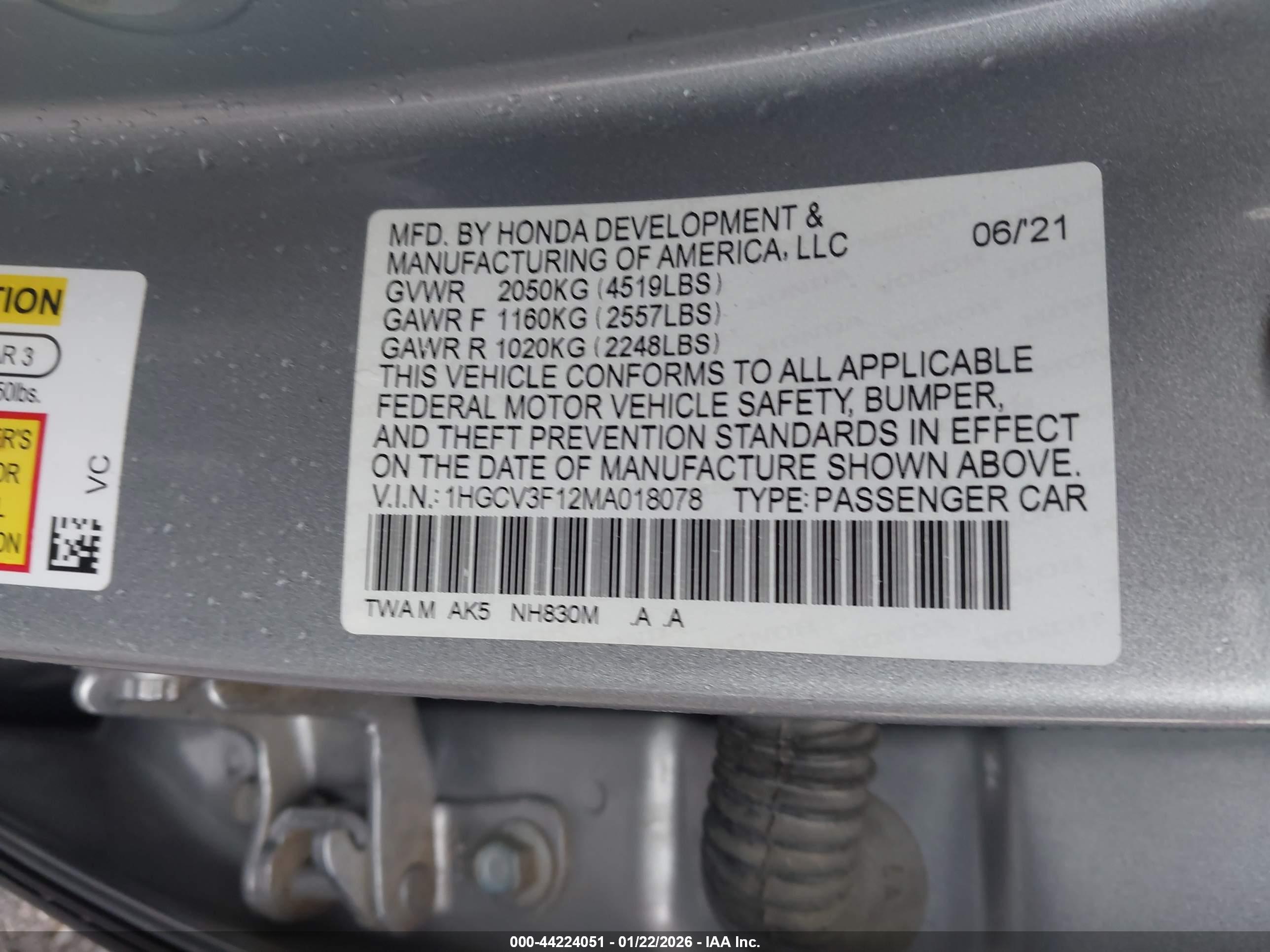 HONDA ACCORD image 9