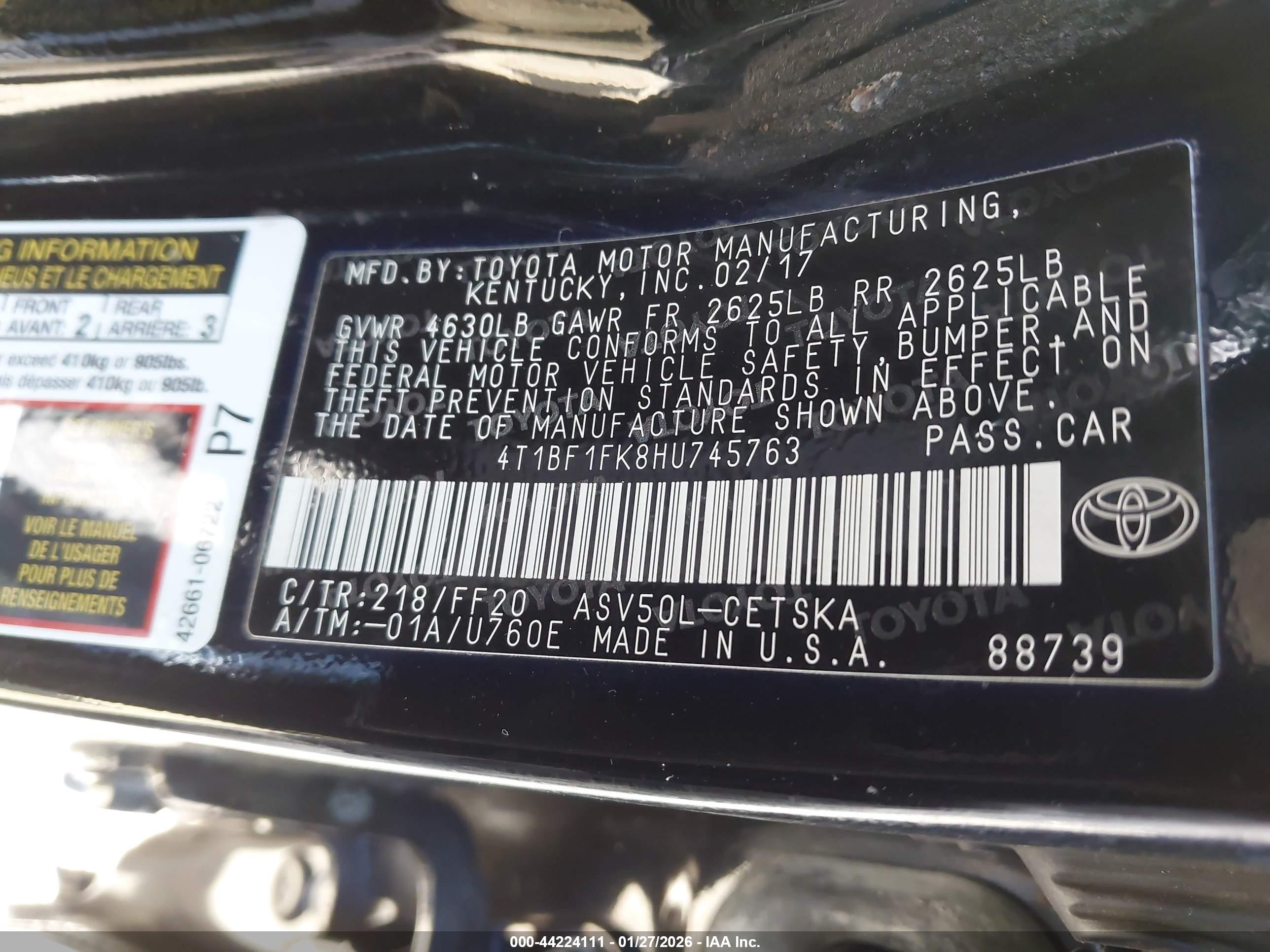 TOYOTA CAMRY image 9