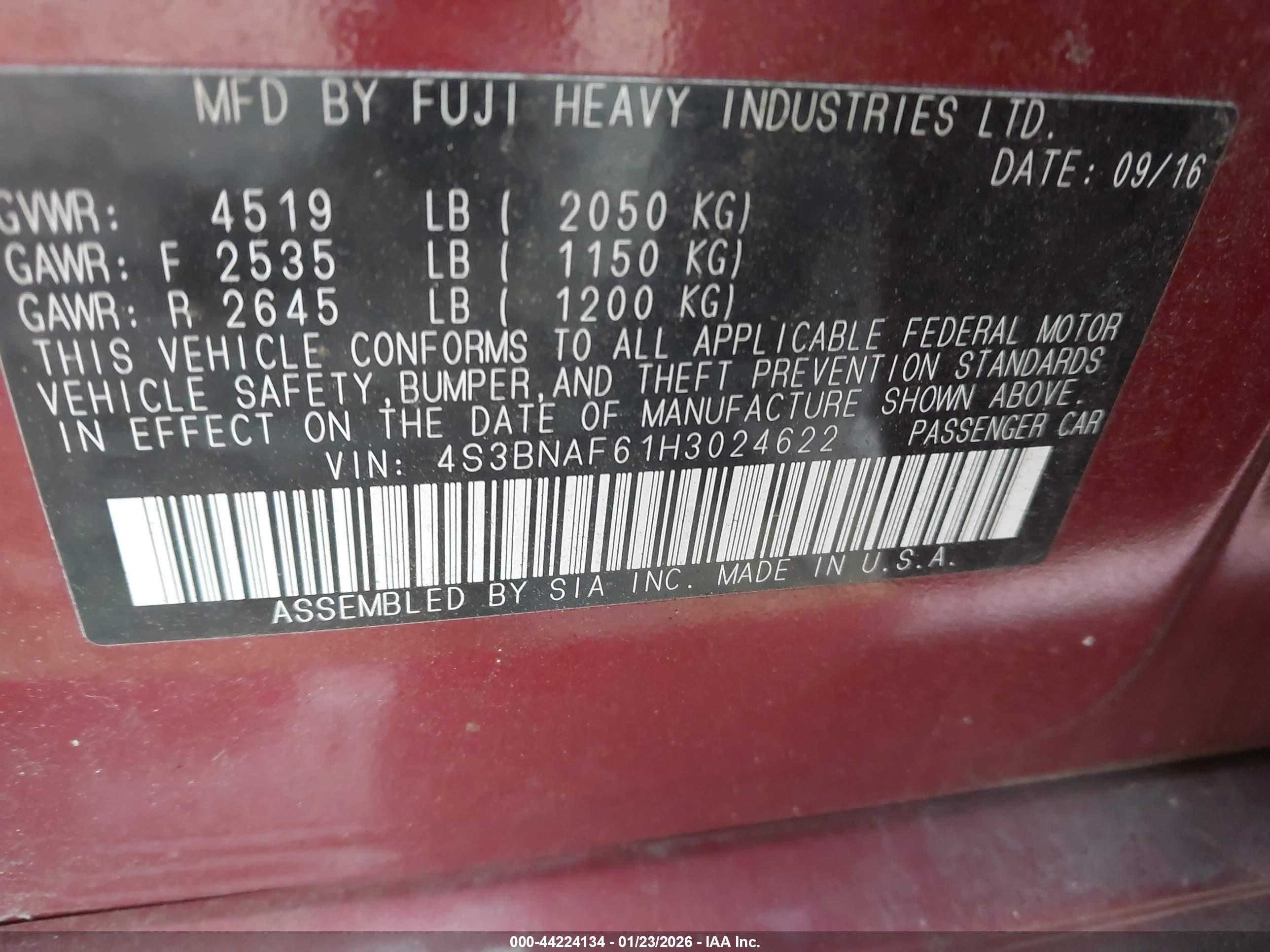 SUBARU LEGACY image 9