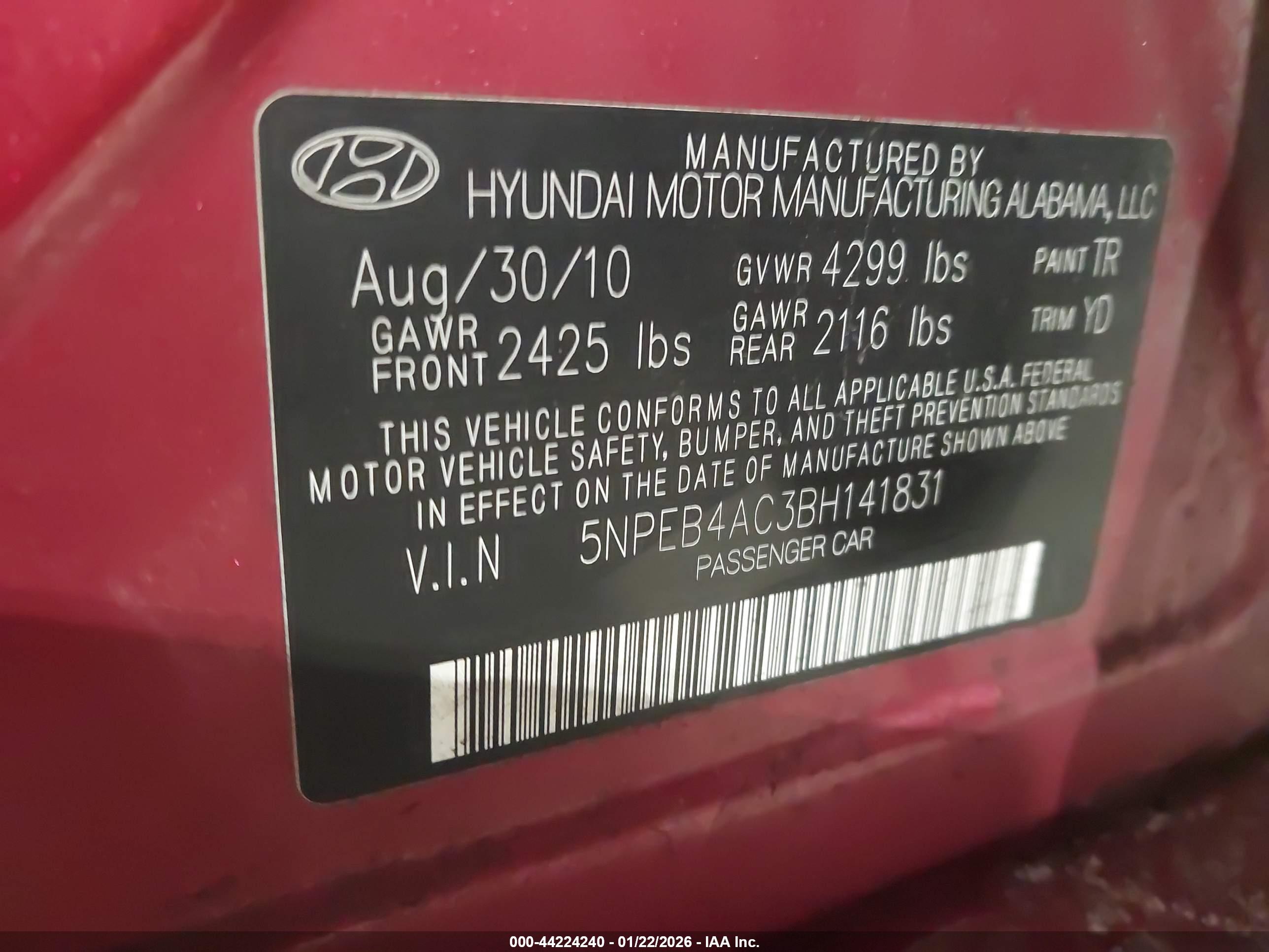 HYUNDAI SONATA image 9