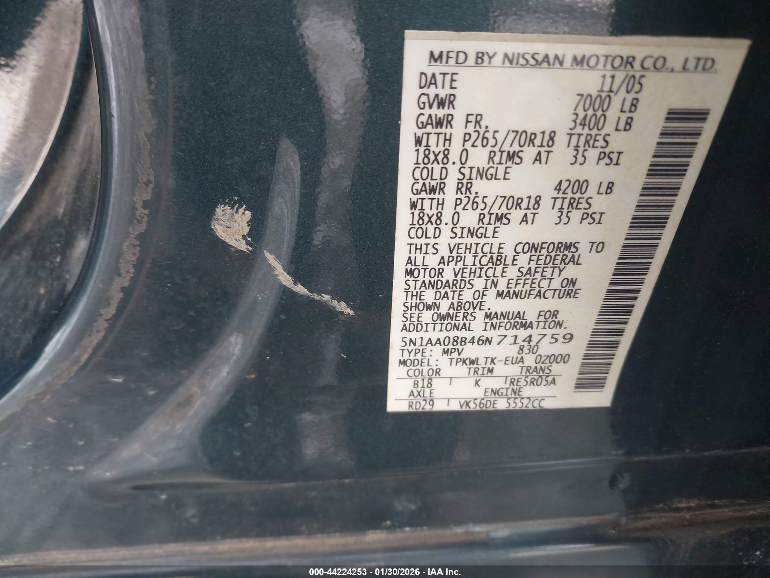 NISSAN ARMADA image 9
