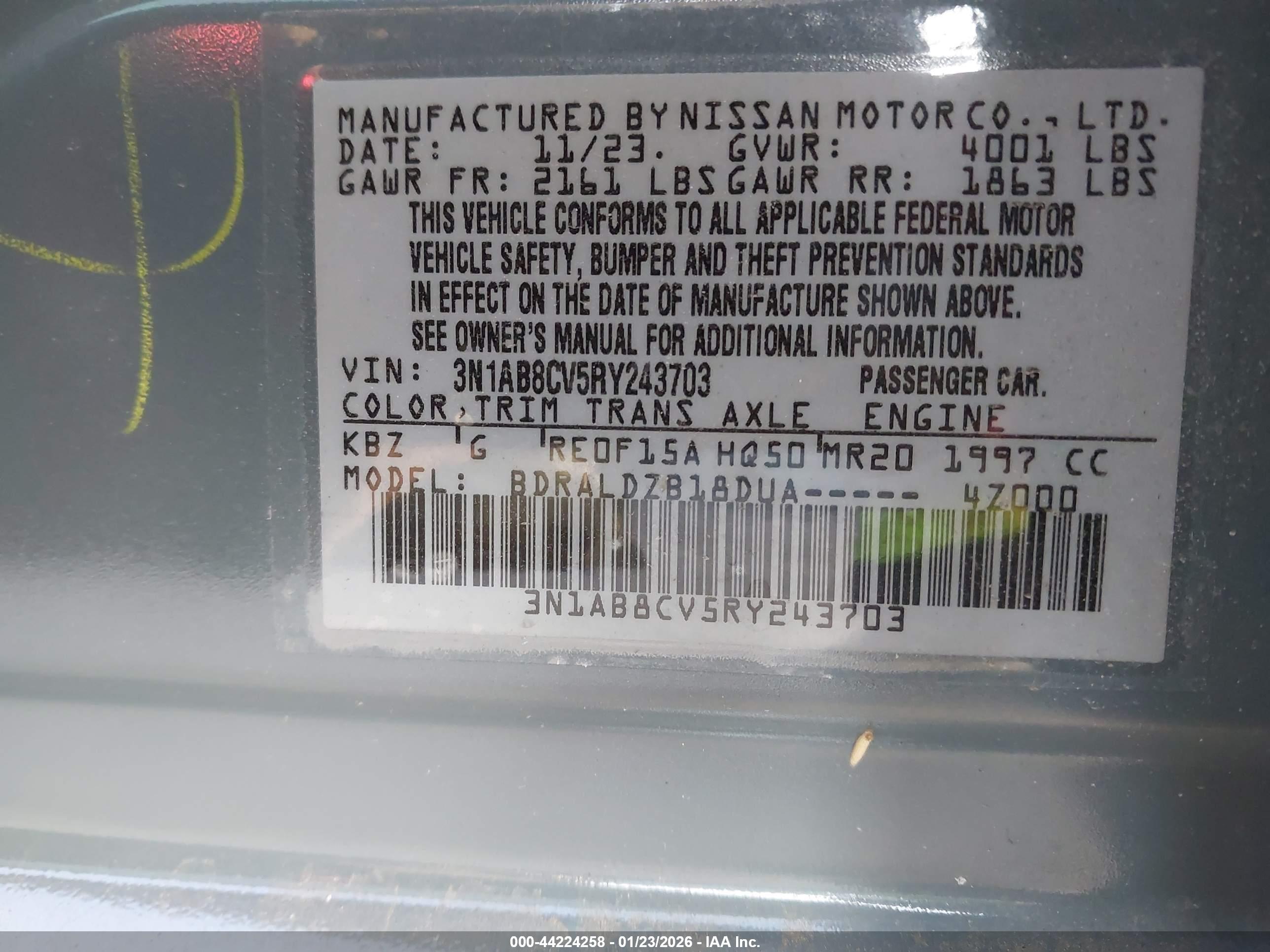 NISSAN SENTRA image 9