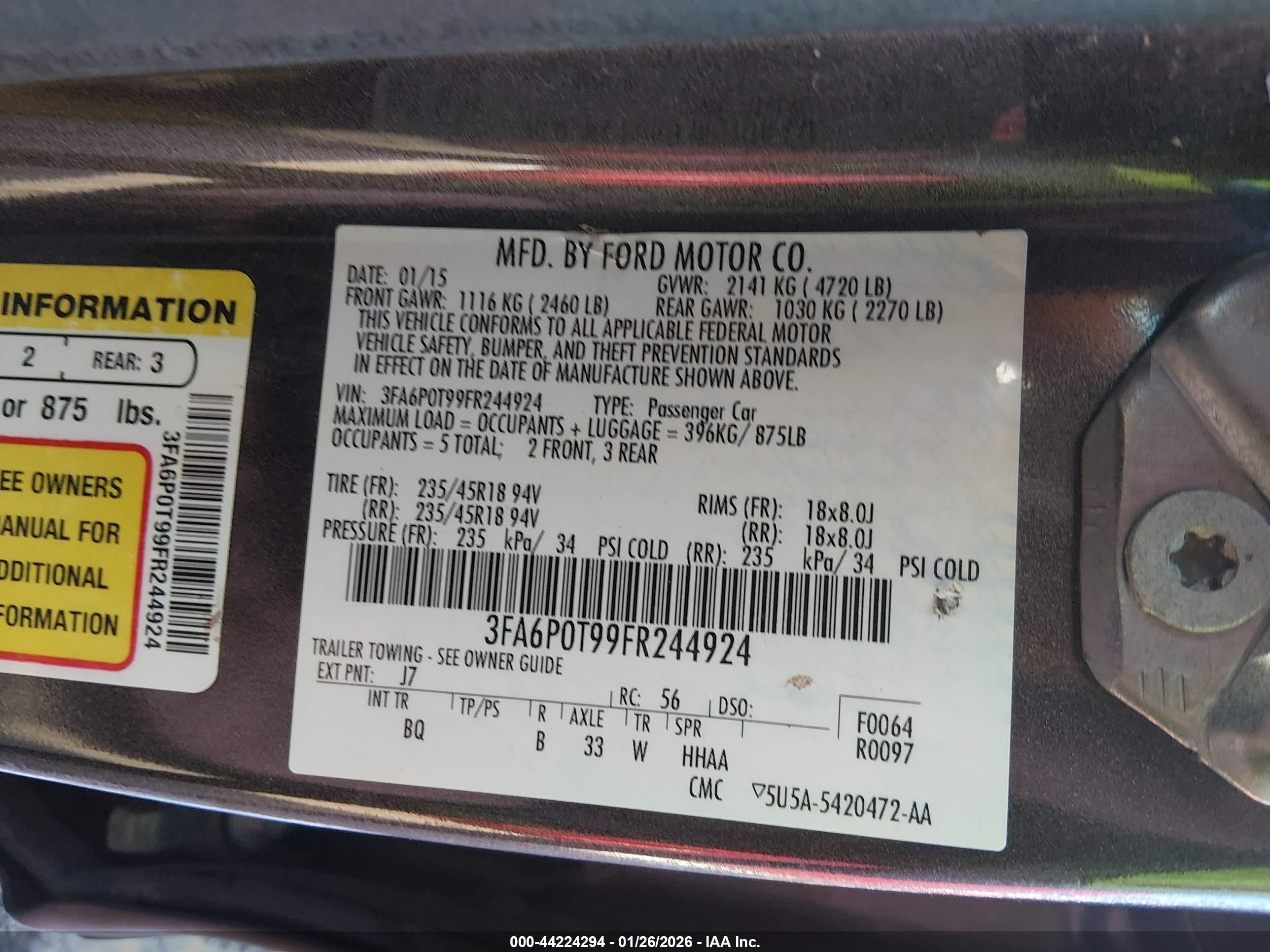 FORD FUSION image 9