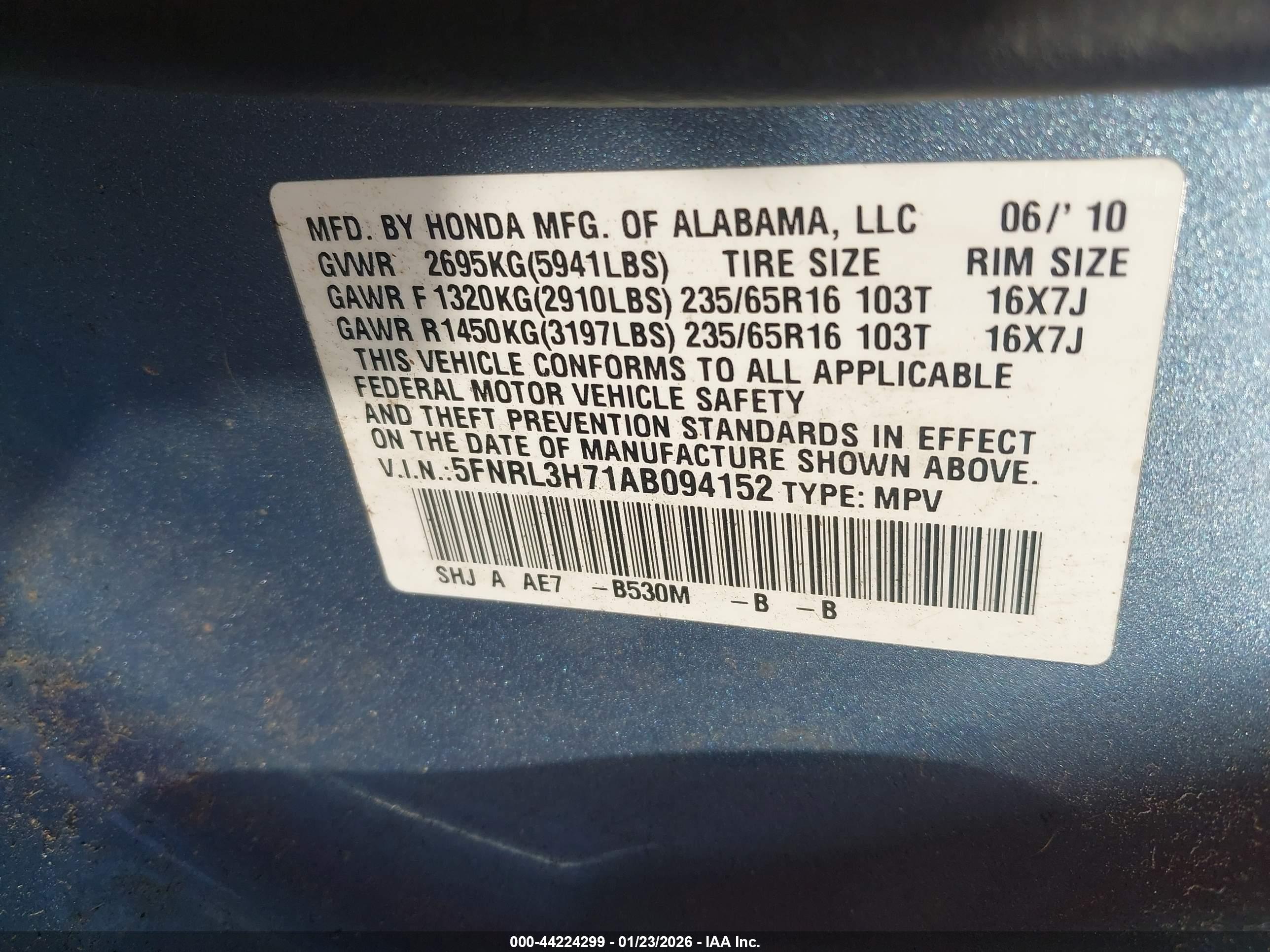 HONDA ODYSSEY image 9