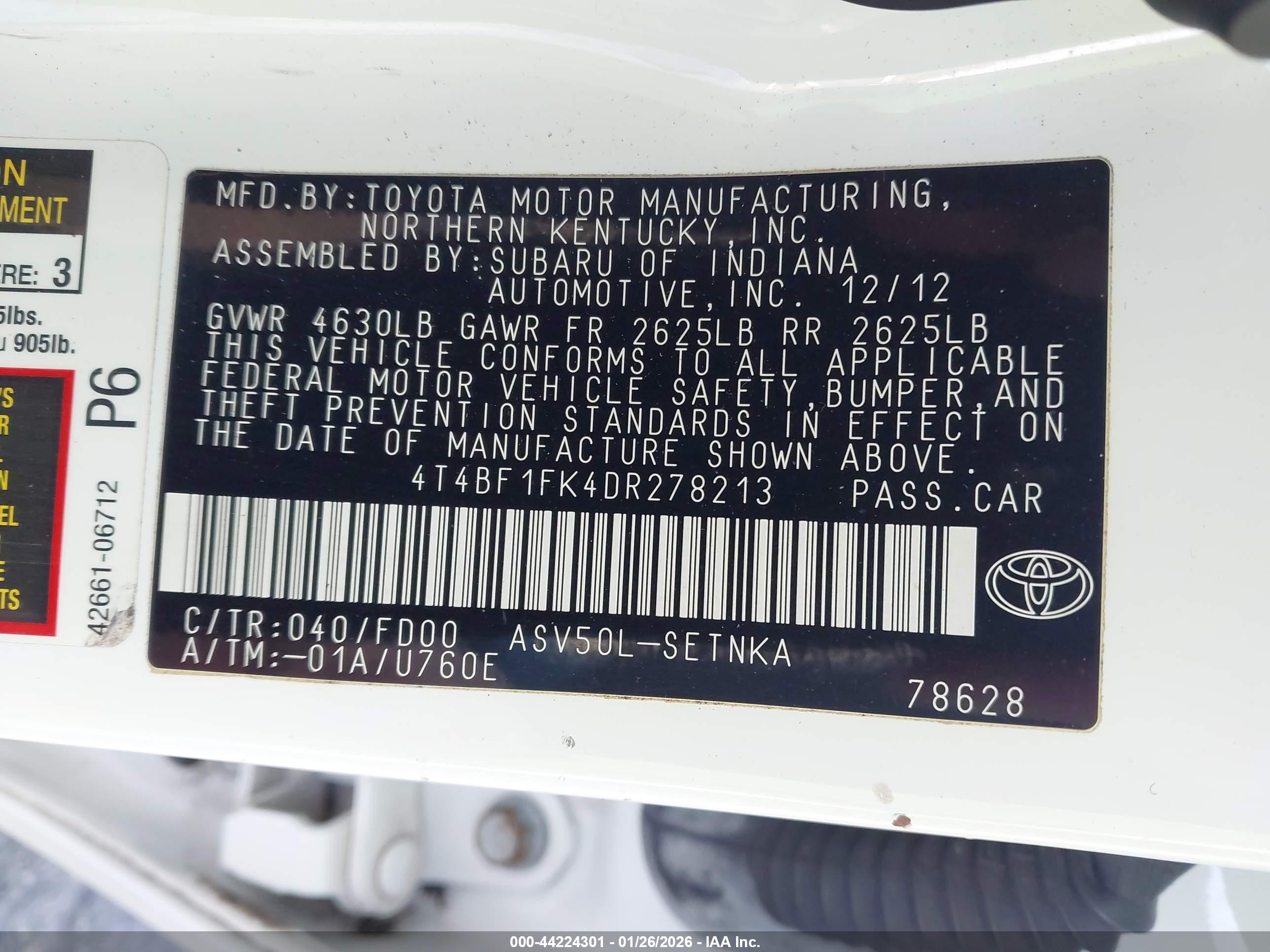 TOYOTA CAMRY image 9