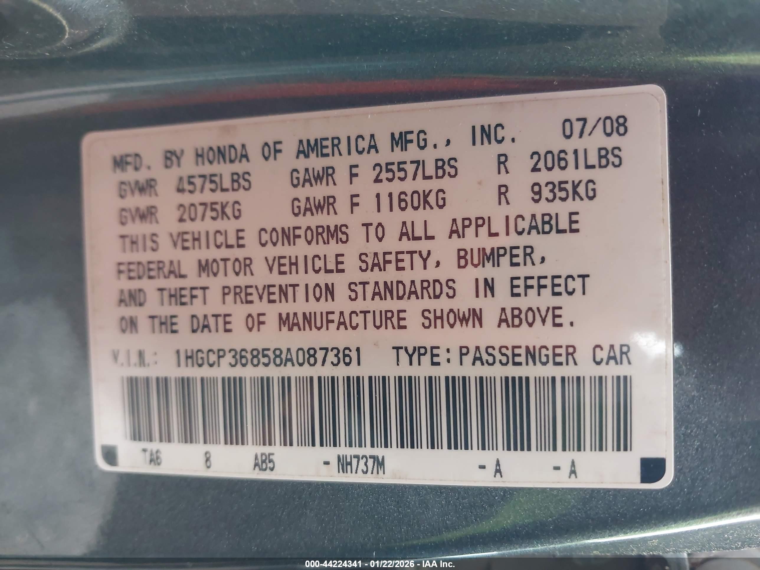 HONDA ACCORD image 9
