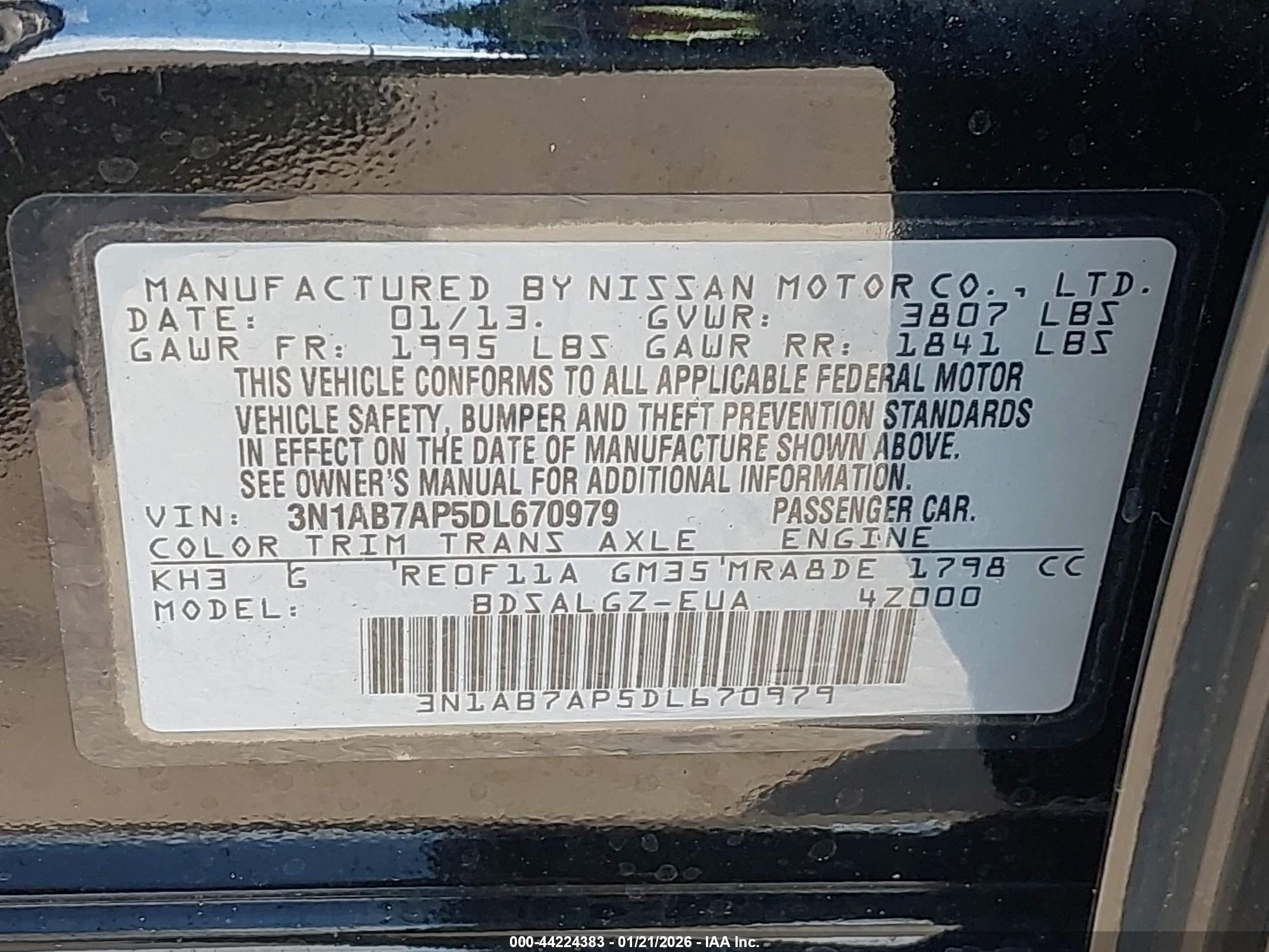 NISSAN SENTRA image 9