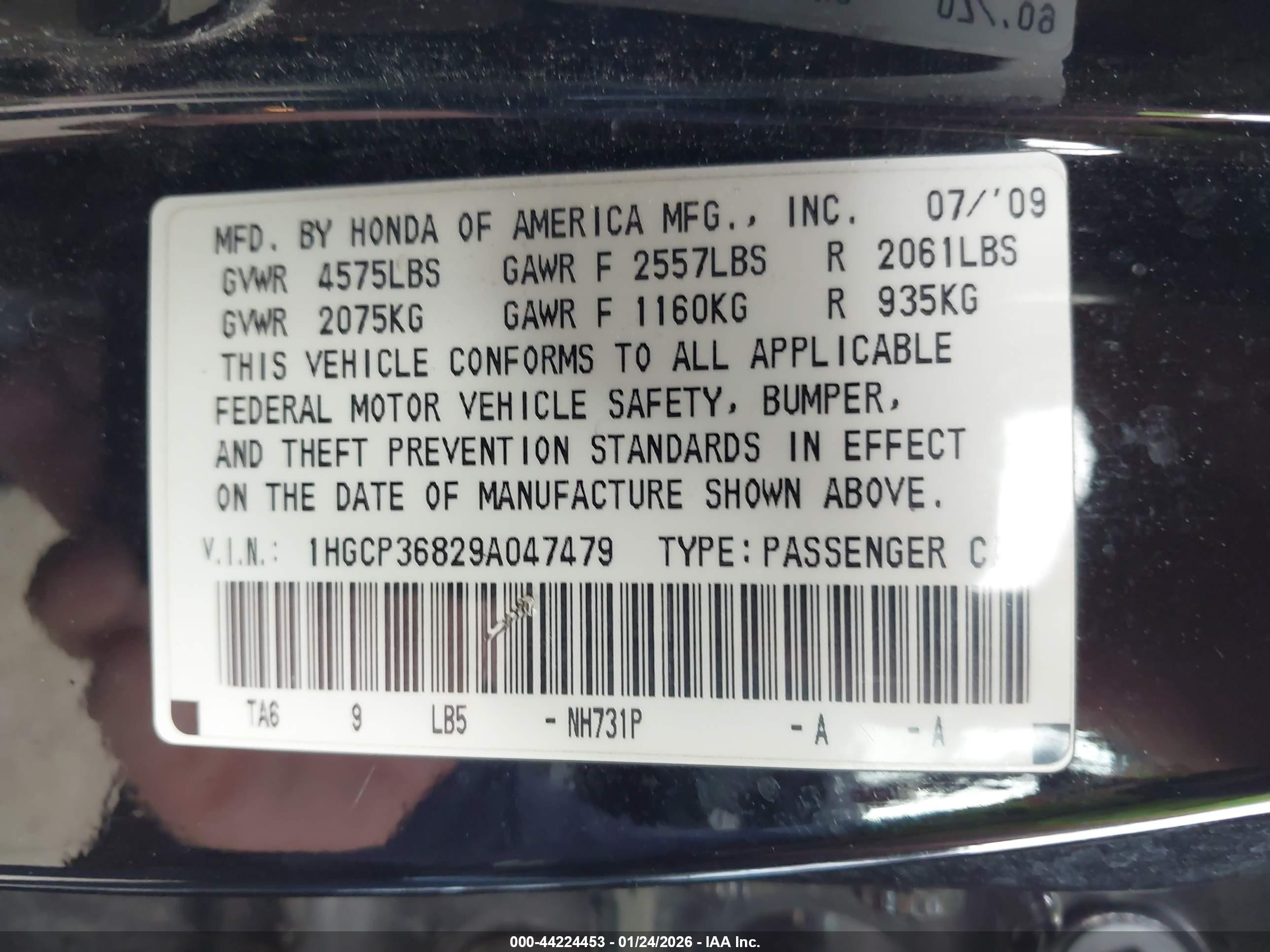 HONDA ACCORD image 9