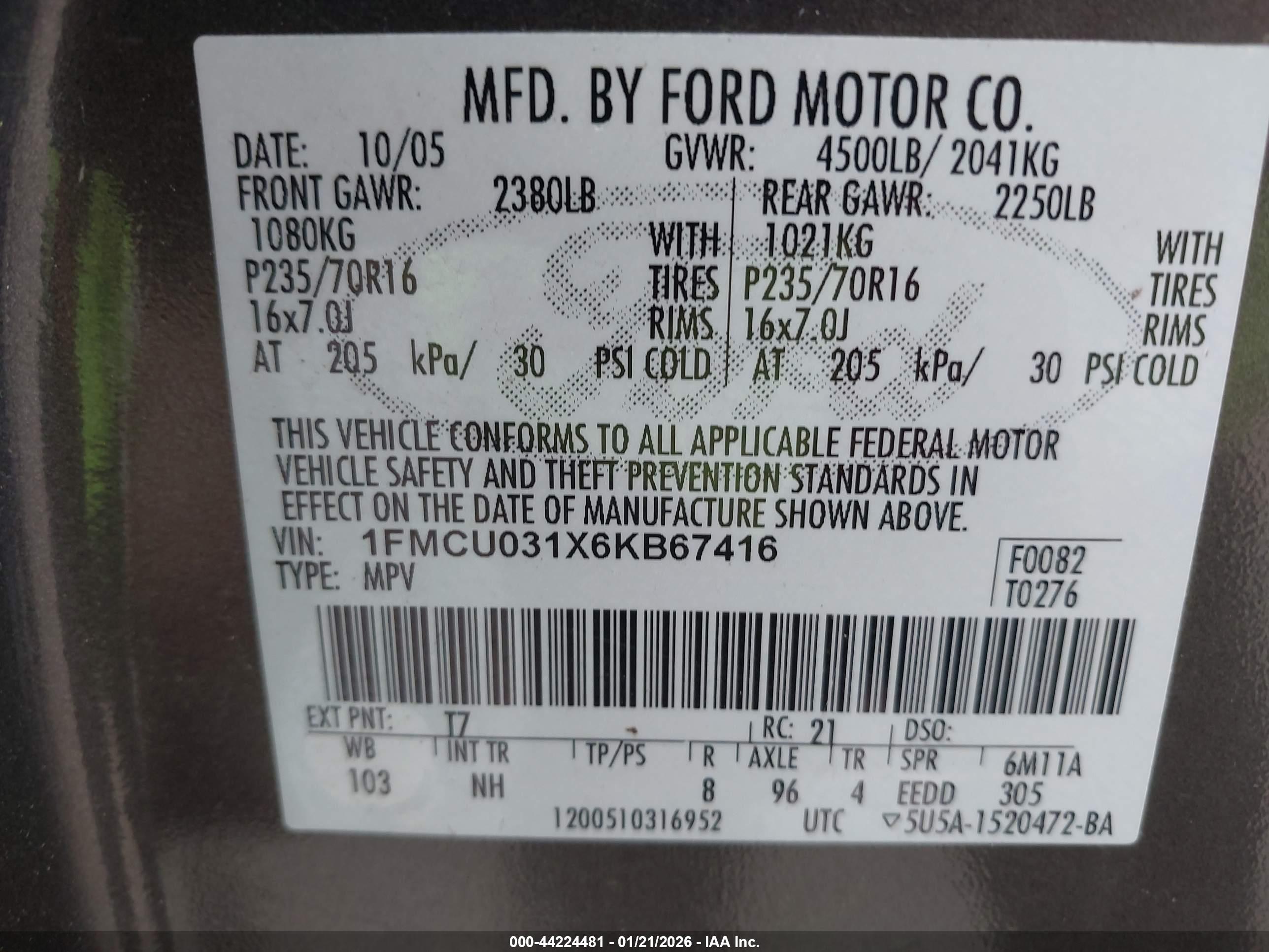 FORD ESCAPE image 9