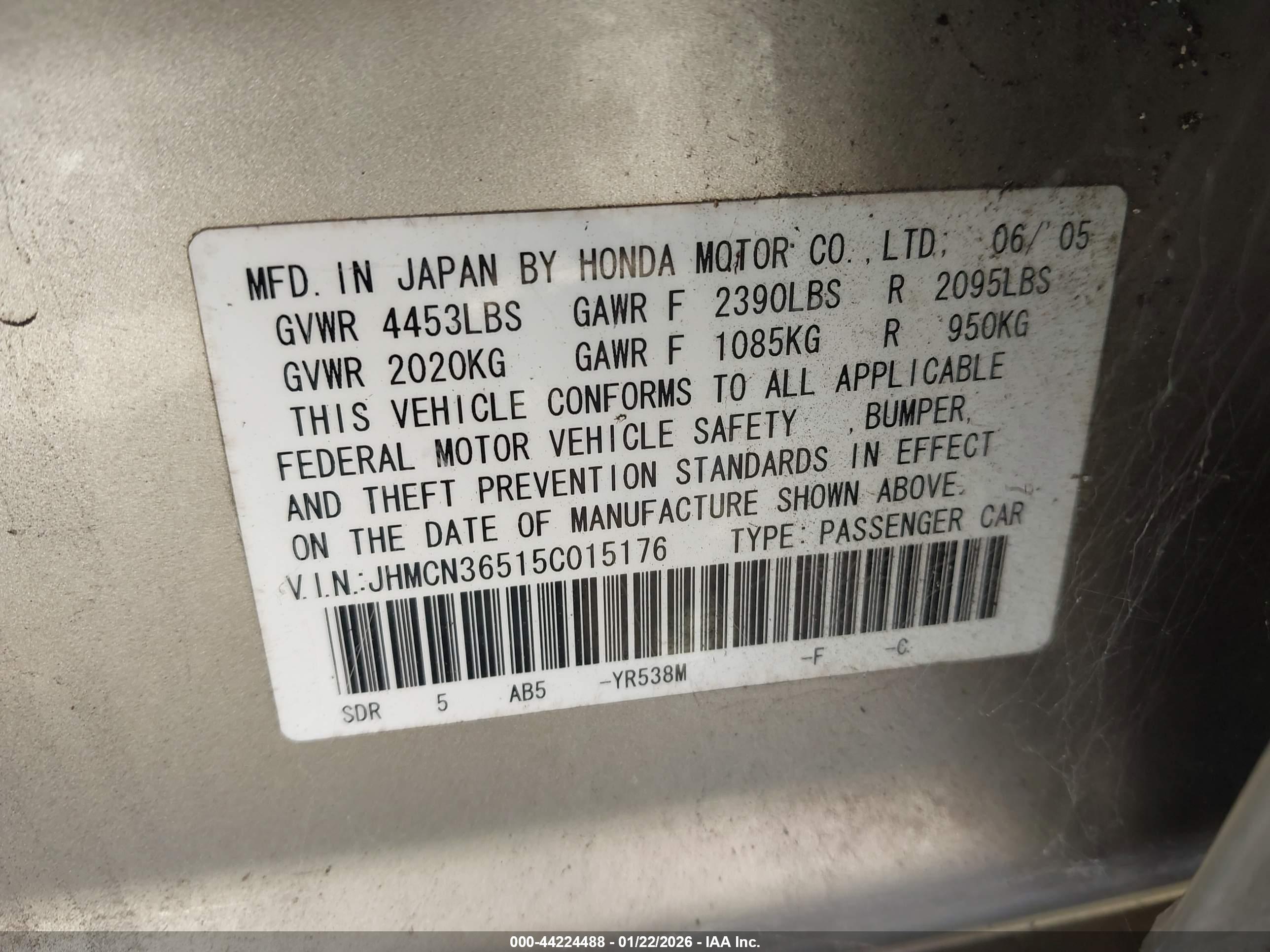 HONDA ACCORD image 9
