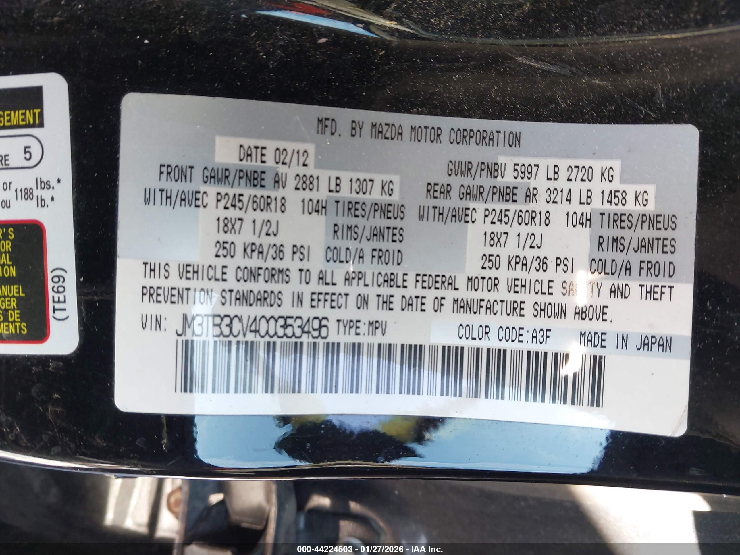 MAZDA CX-9 image 9