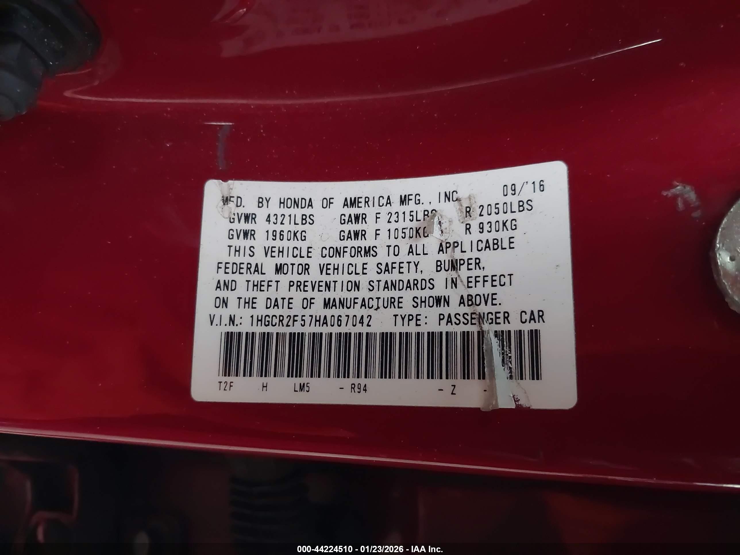 HONDA ACCORD image 9