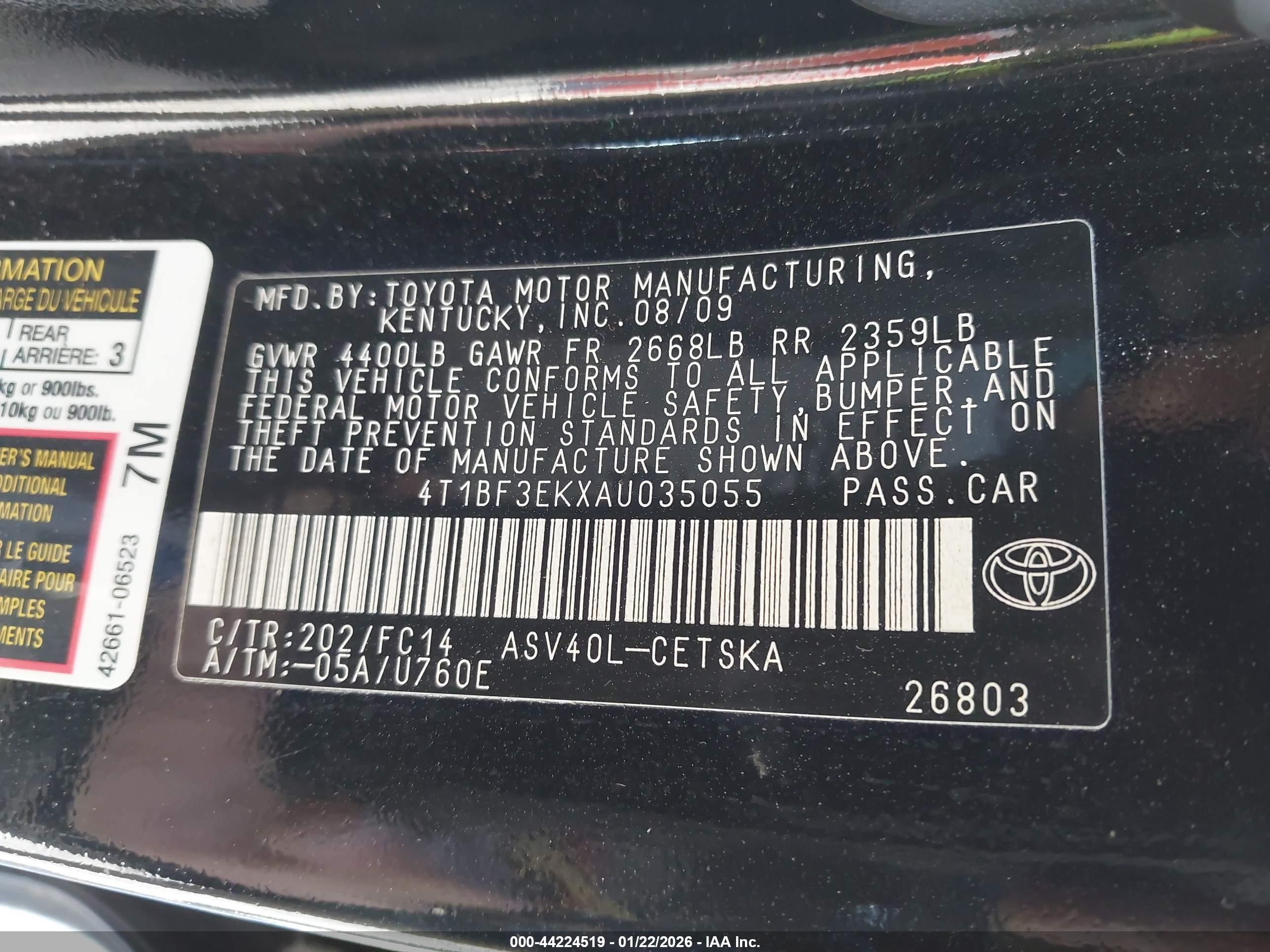 TOYOTA CAMRY image 9