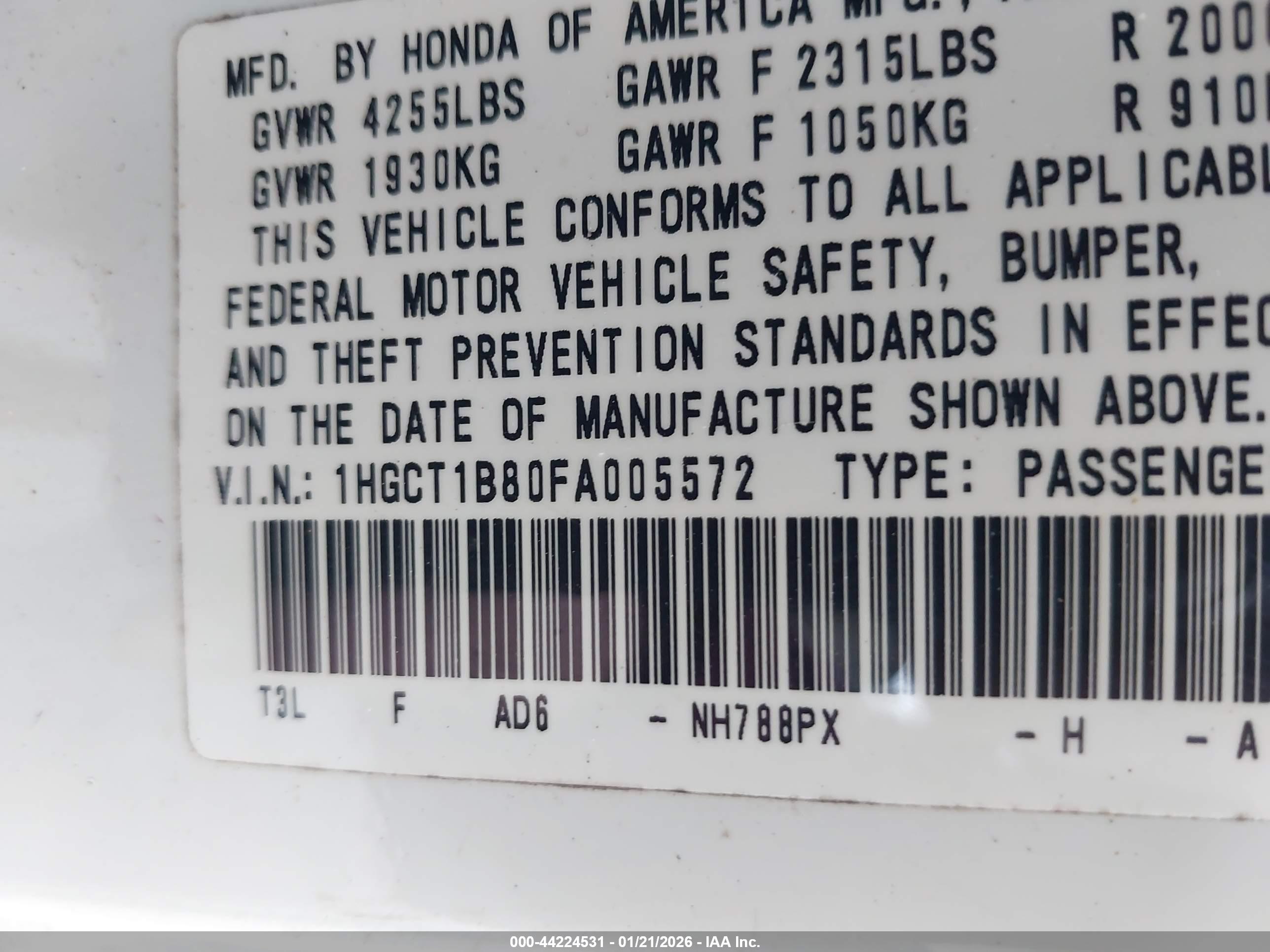 HONDA ACCORD image 9