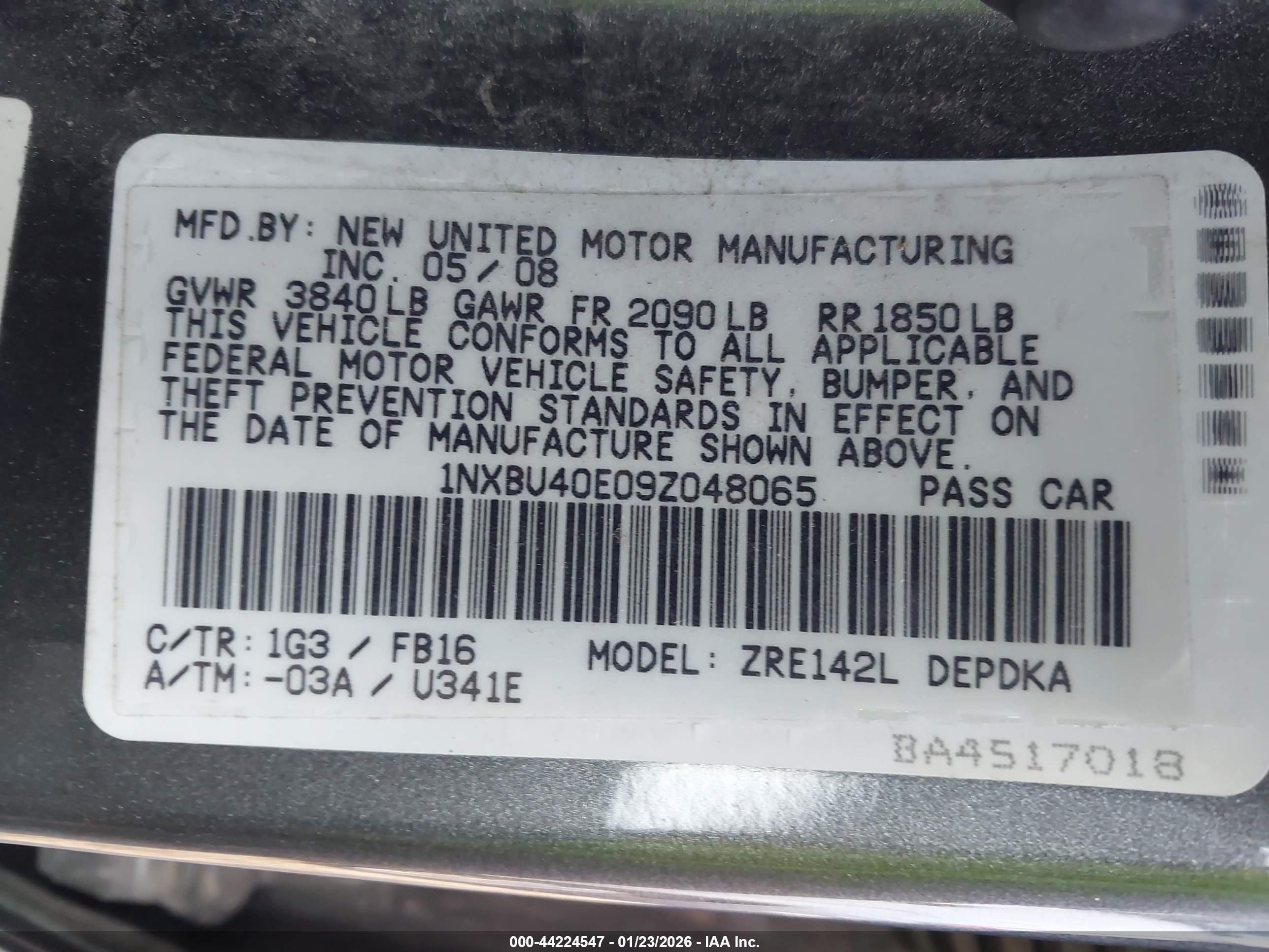 TOYOTA COROLLA image 9
