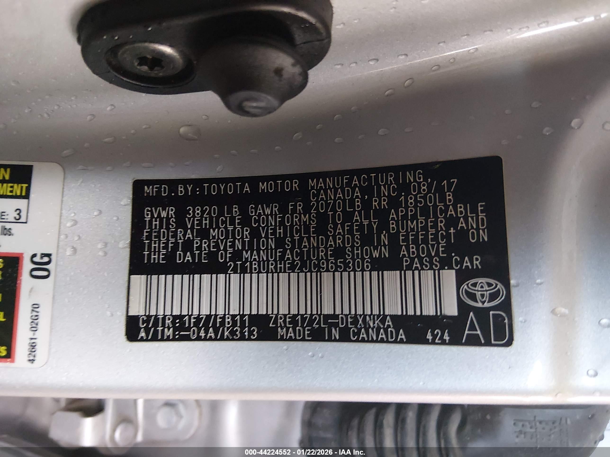 TOYOTA COROLLA image 9