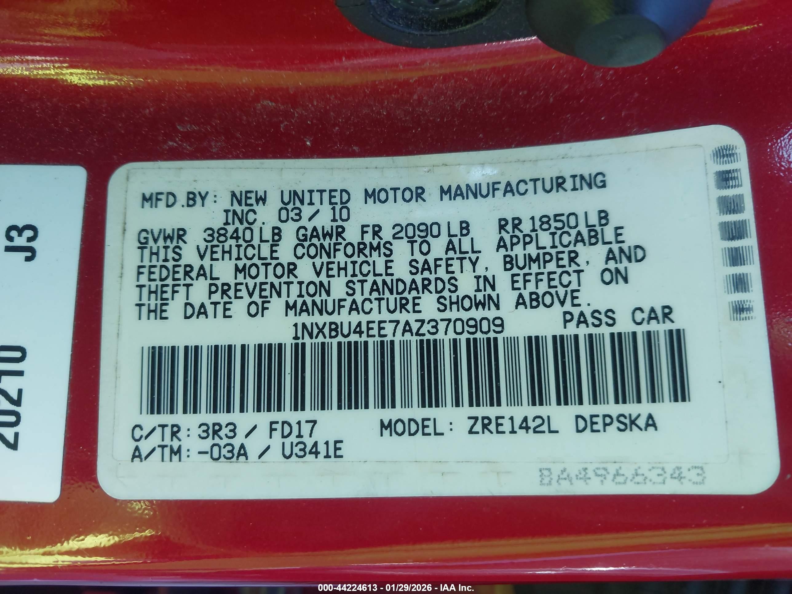 TOYOTA COROLLA image 9