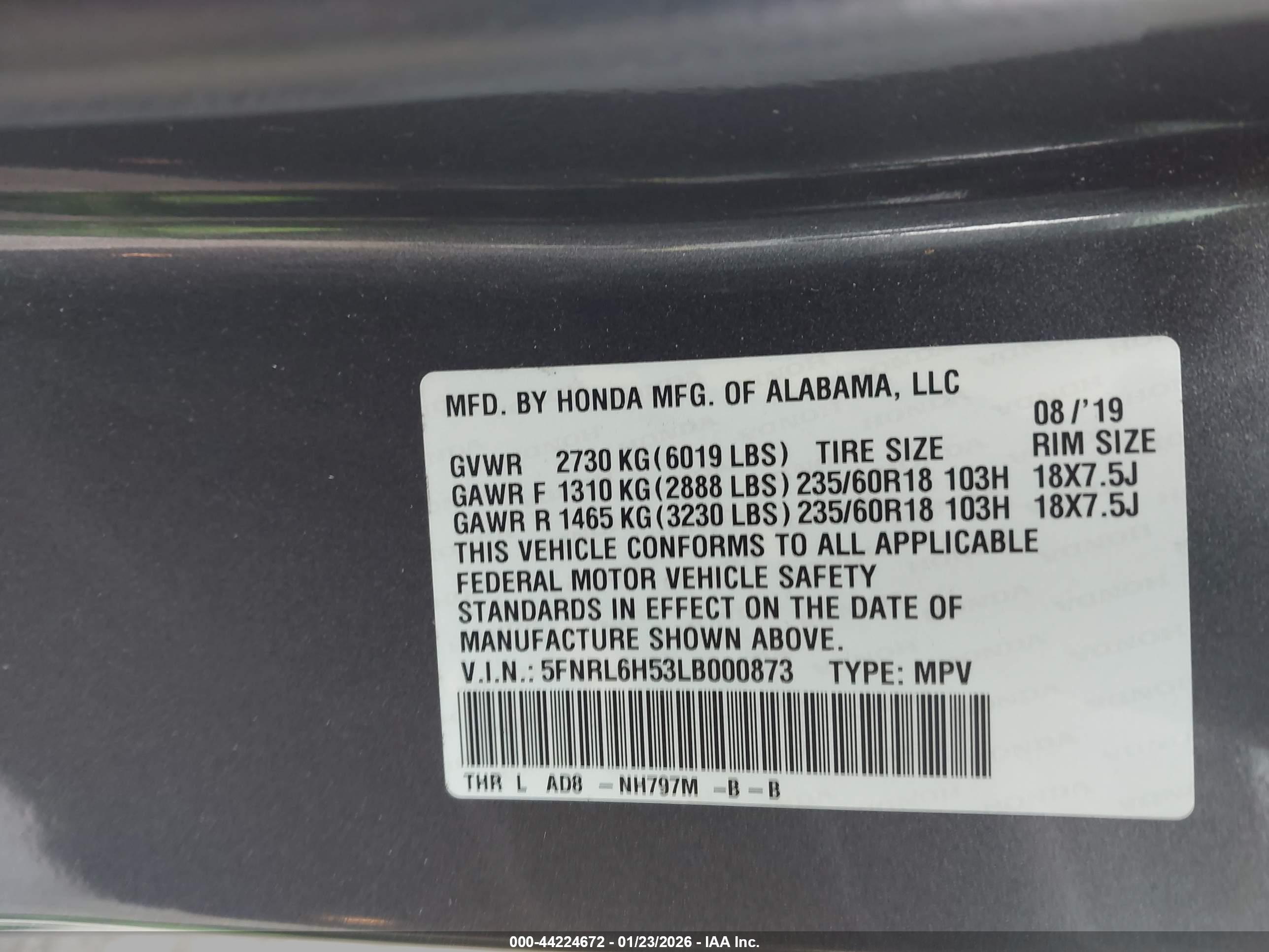 HONDA ODYSSEY image 9
