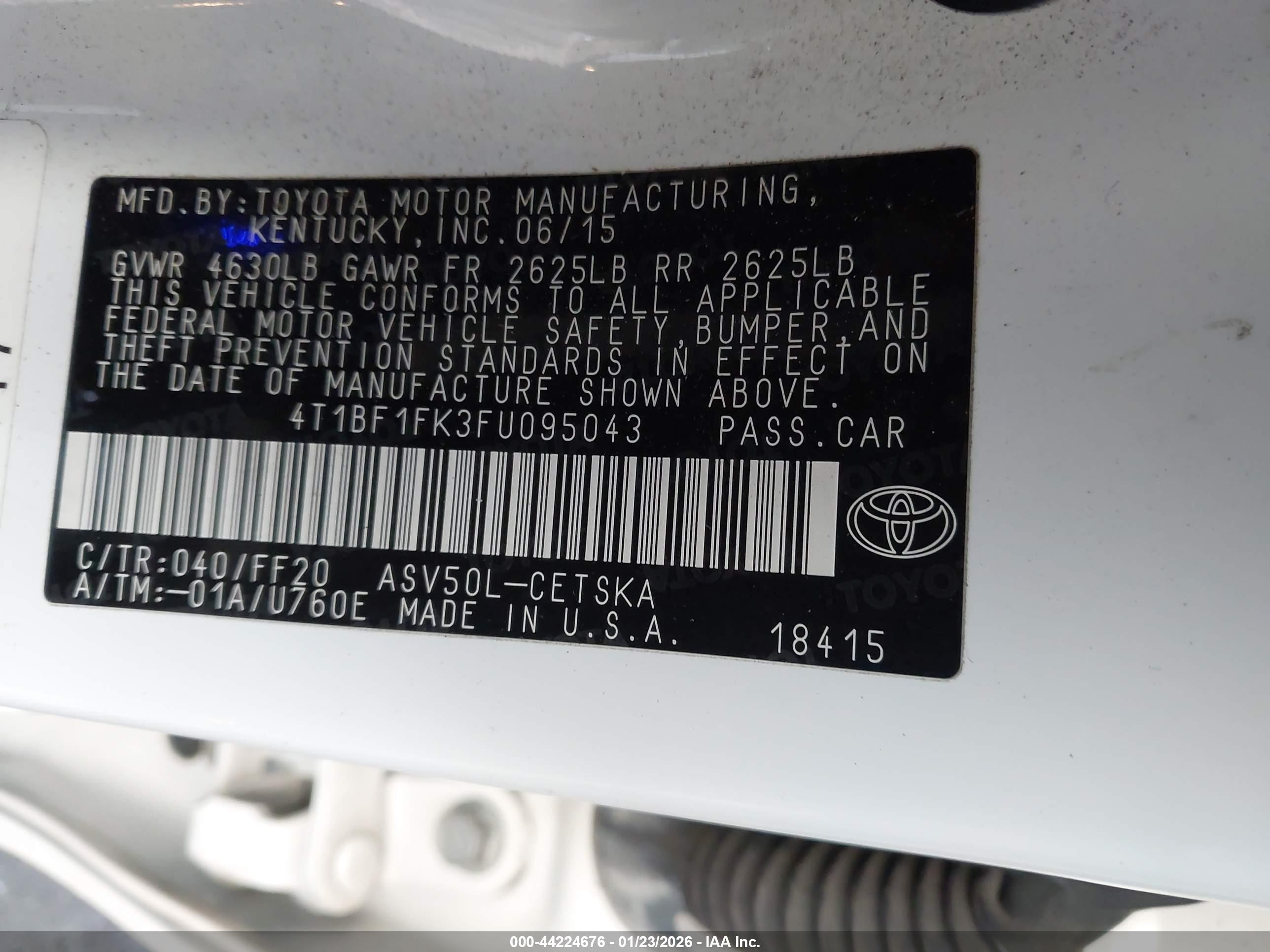 TOYOTA CAMRY image 9