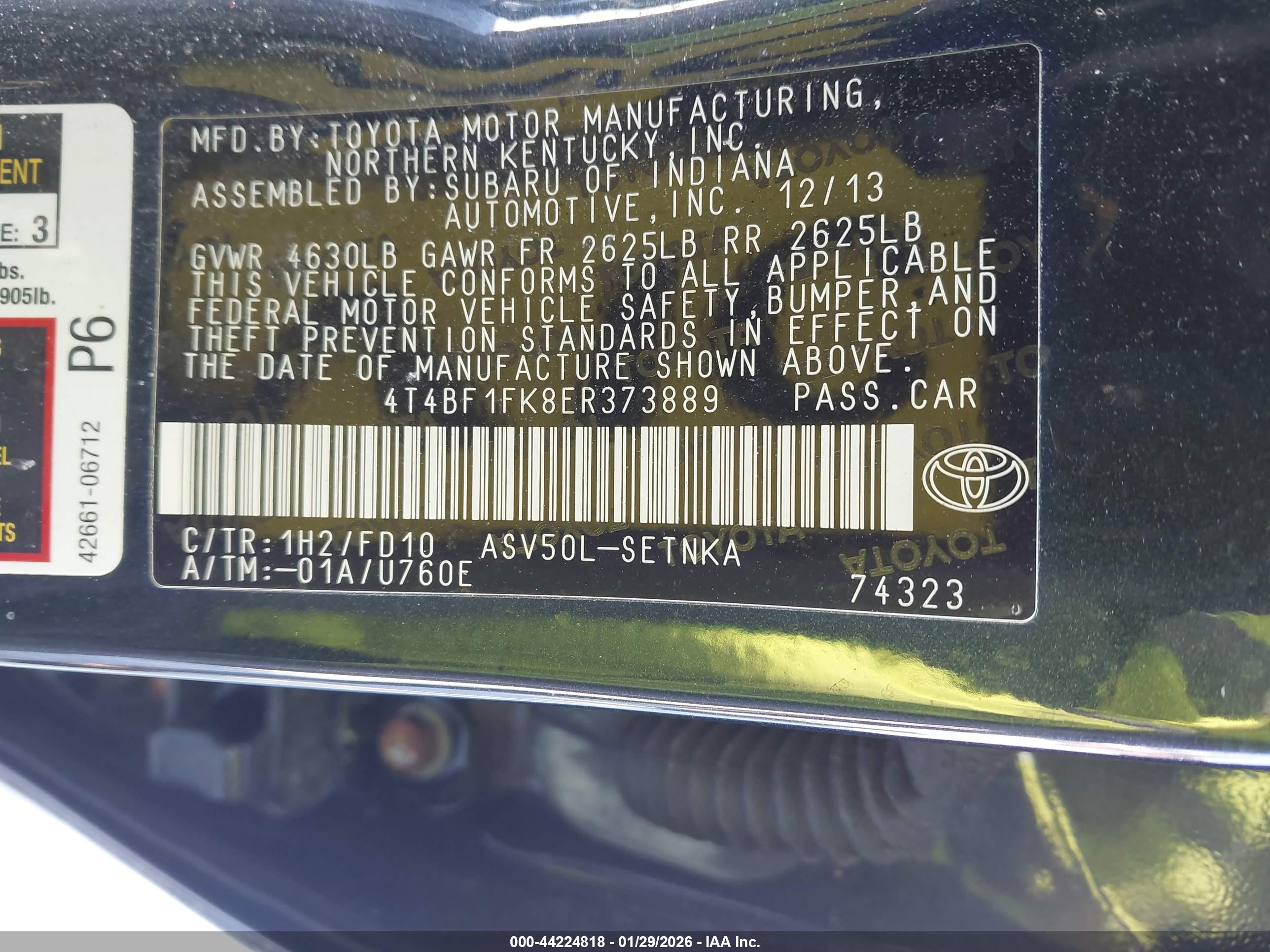 TOYOTA CAMRY image 9