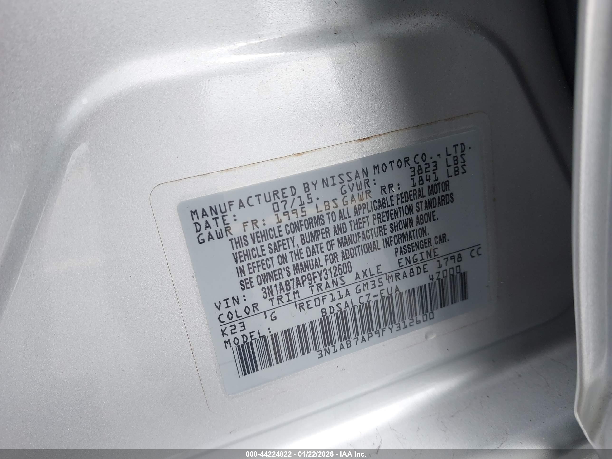 NISSAN SENTRA image 9