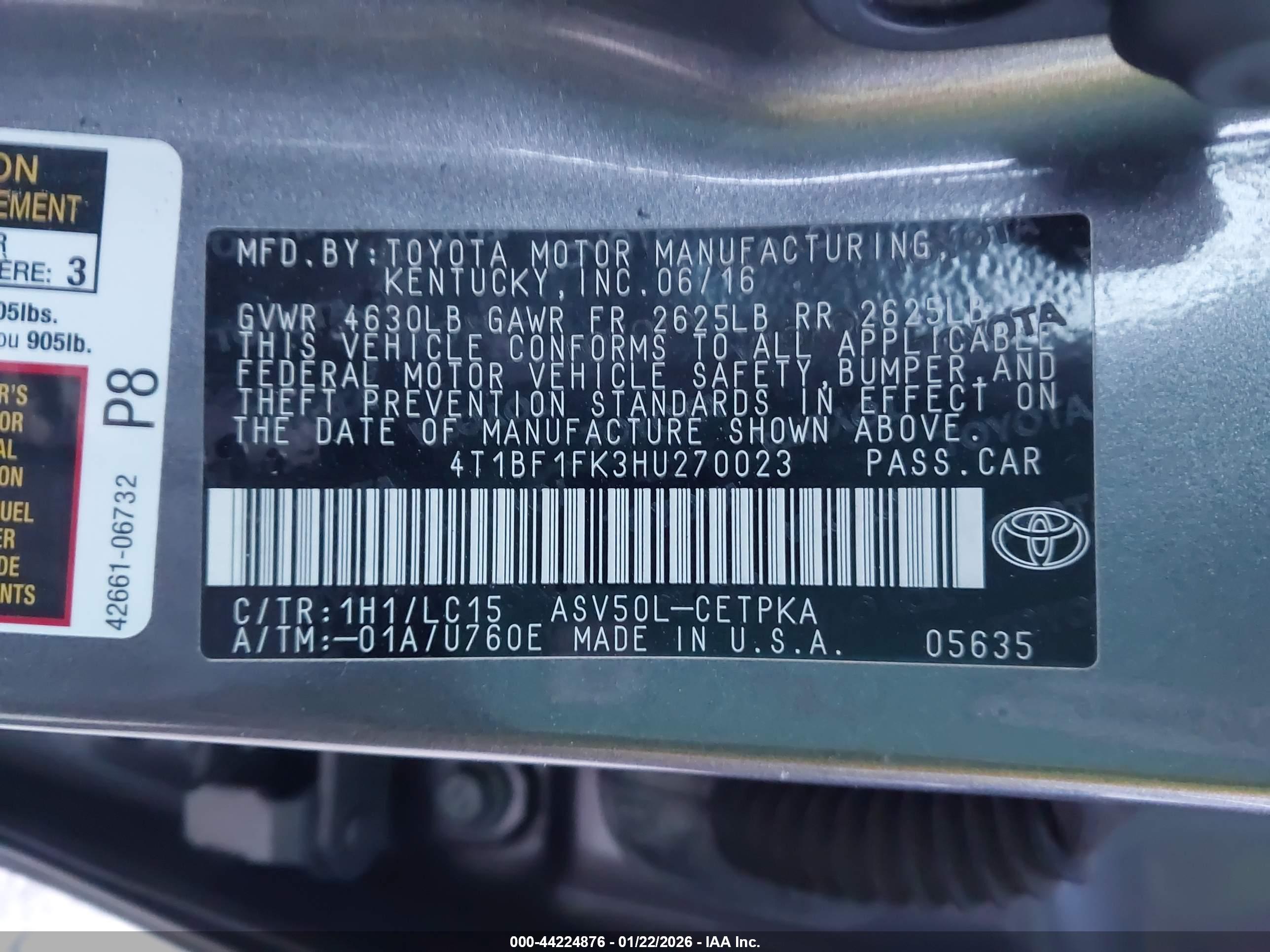 TOYOTA CAMRY image 9
