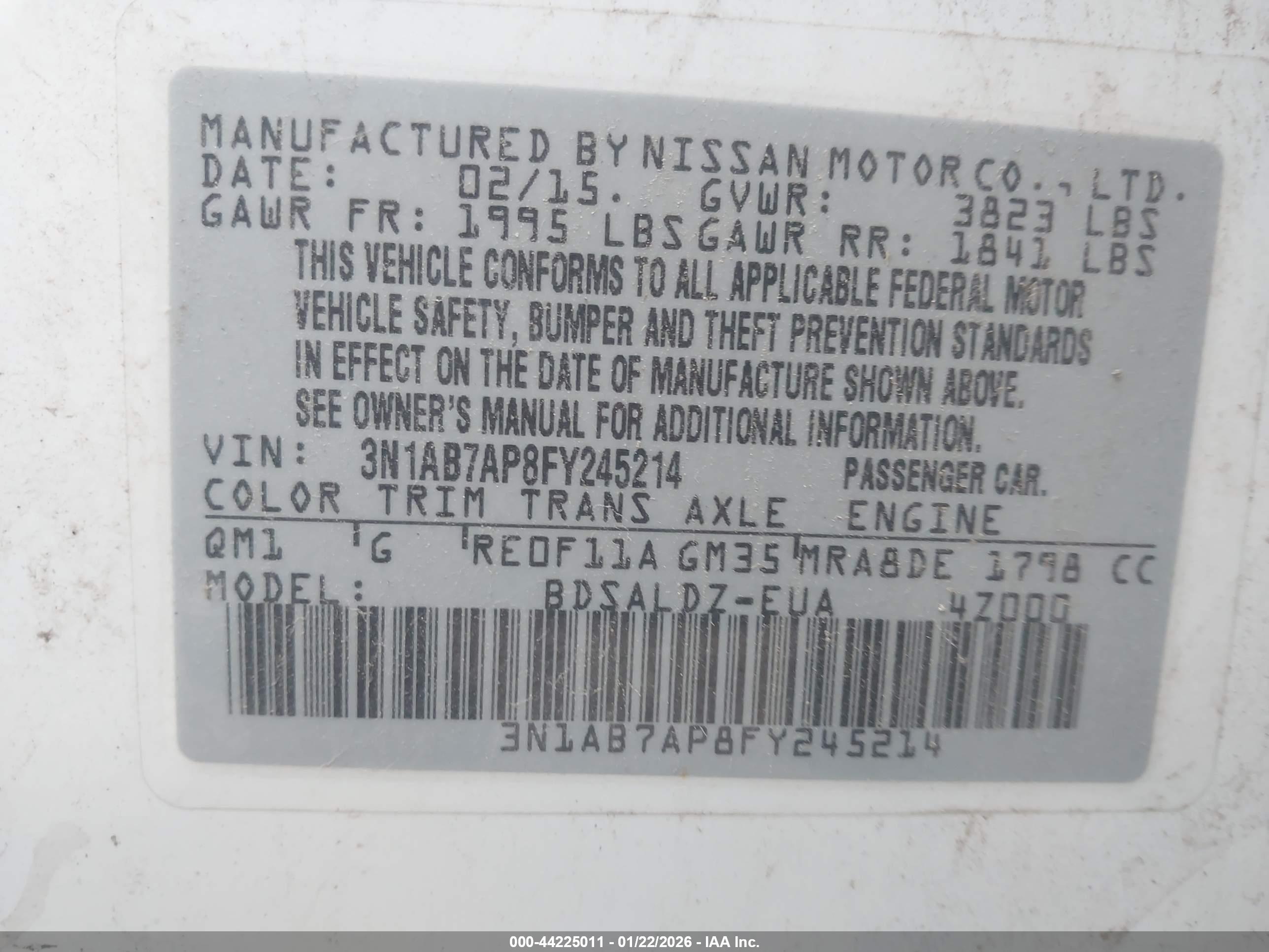 NISSAN SENTRA image 9