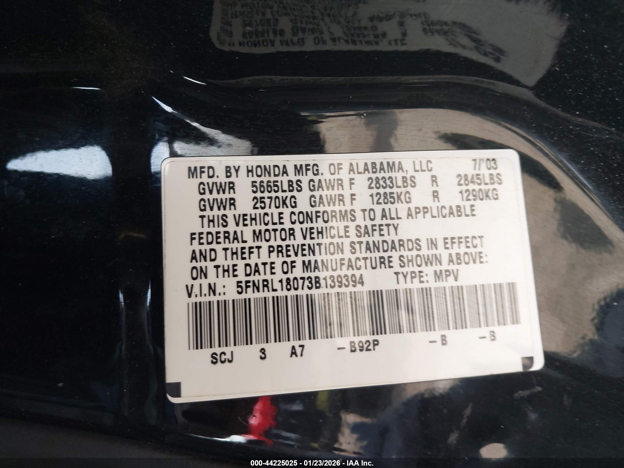 HONDA ODYSSEY image 9