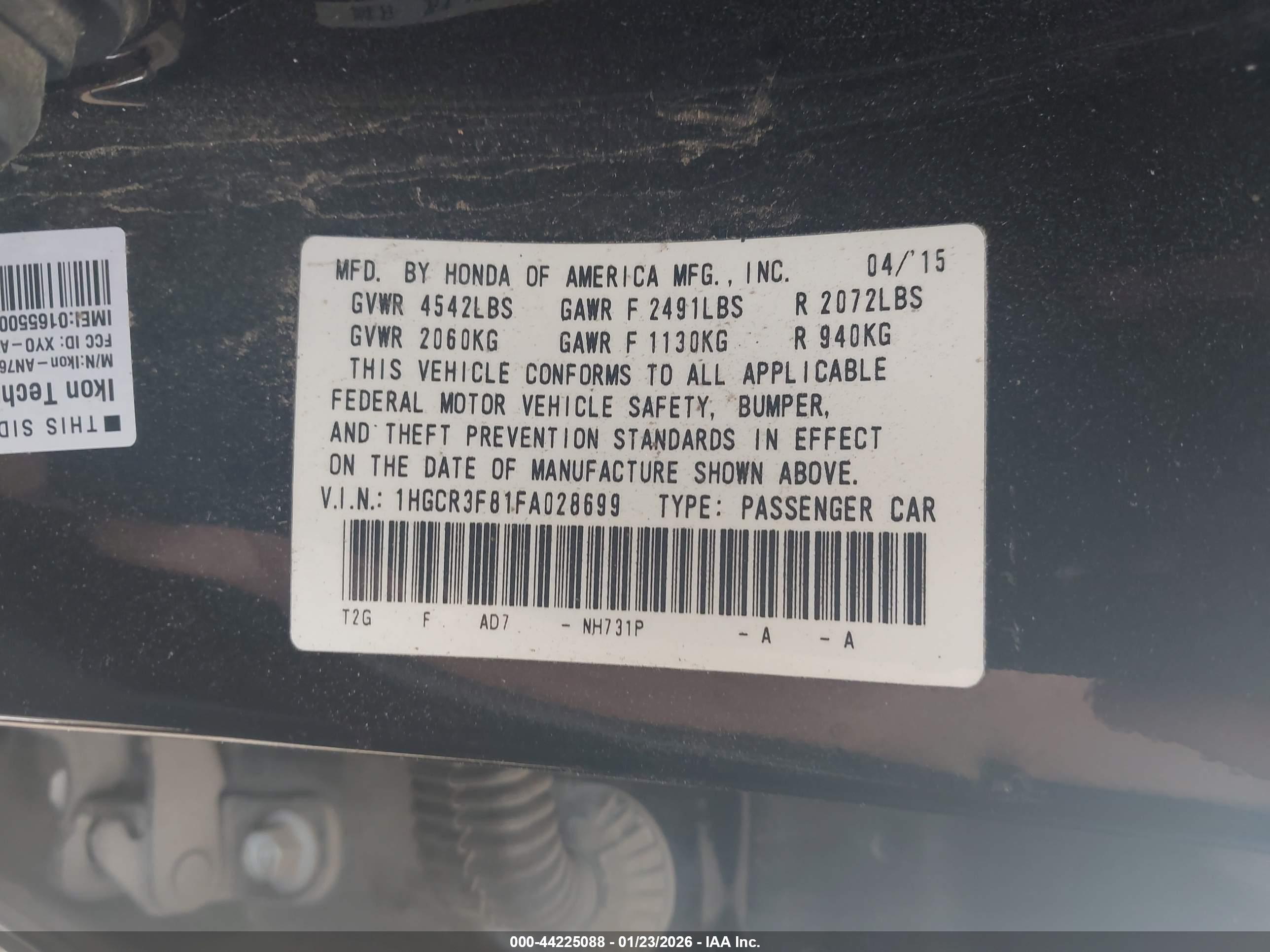 HONDA ACCORD image 9