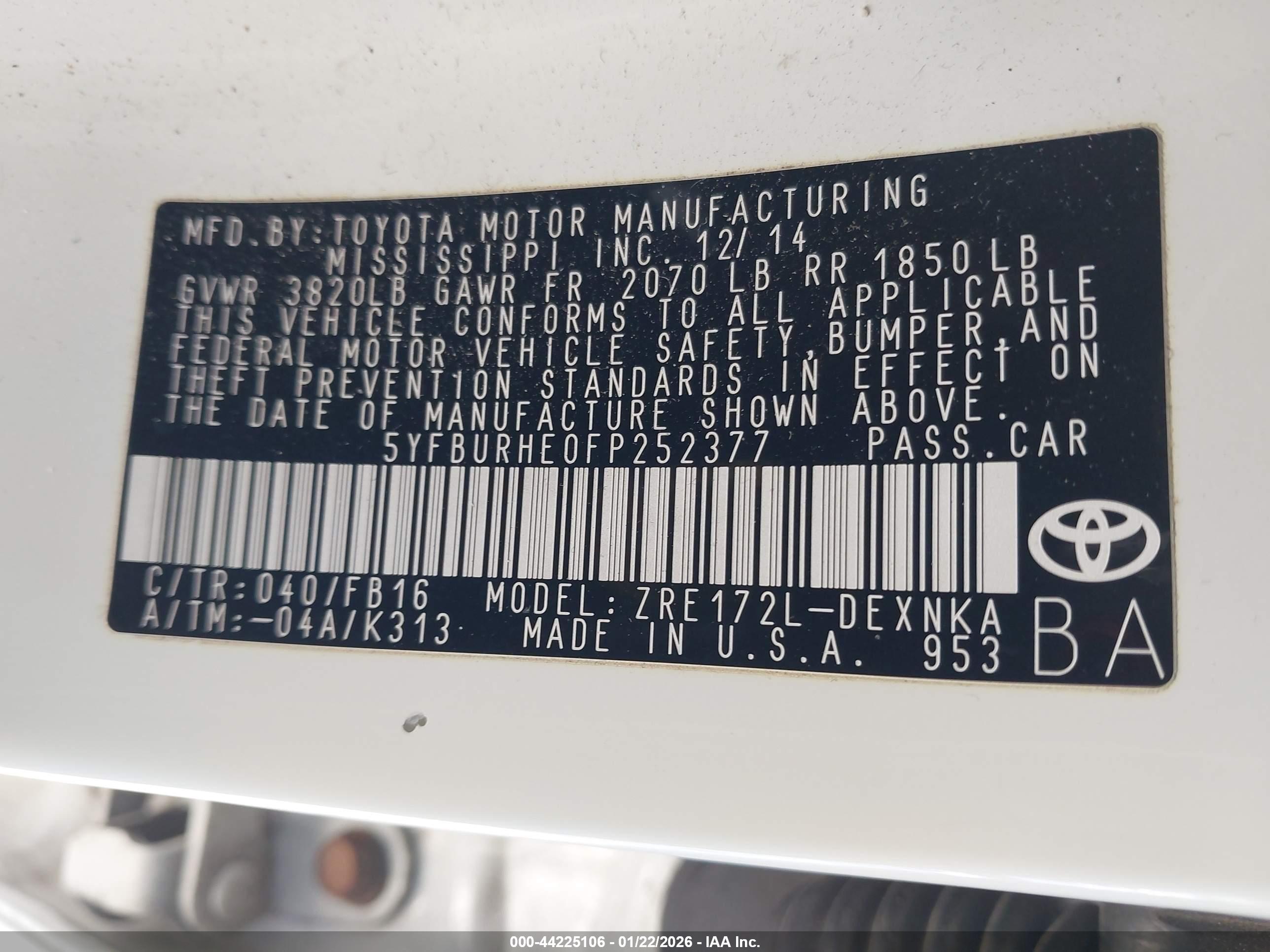 TOYOTA COROLLA image 9