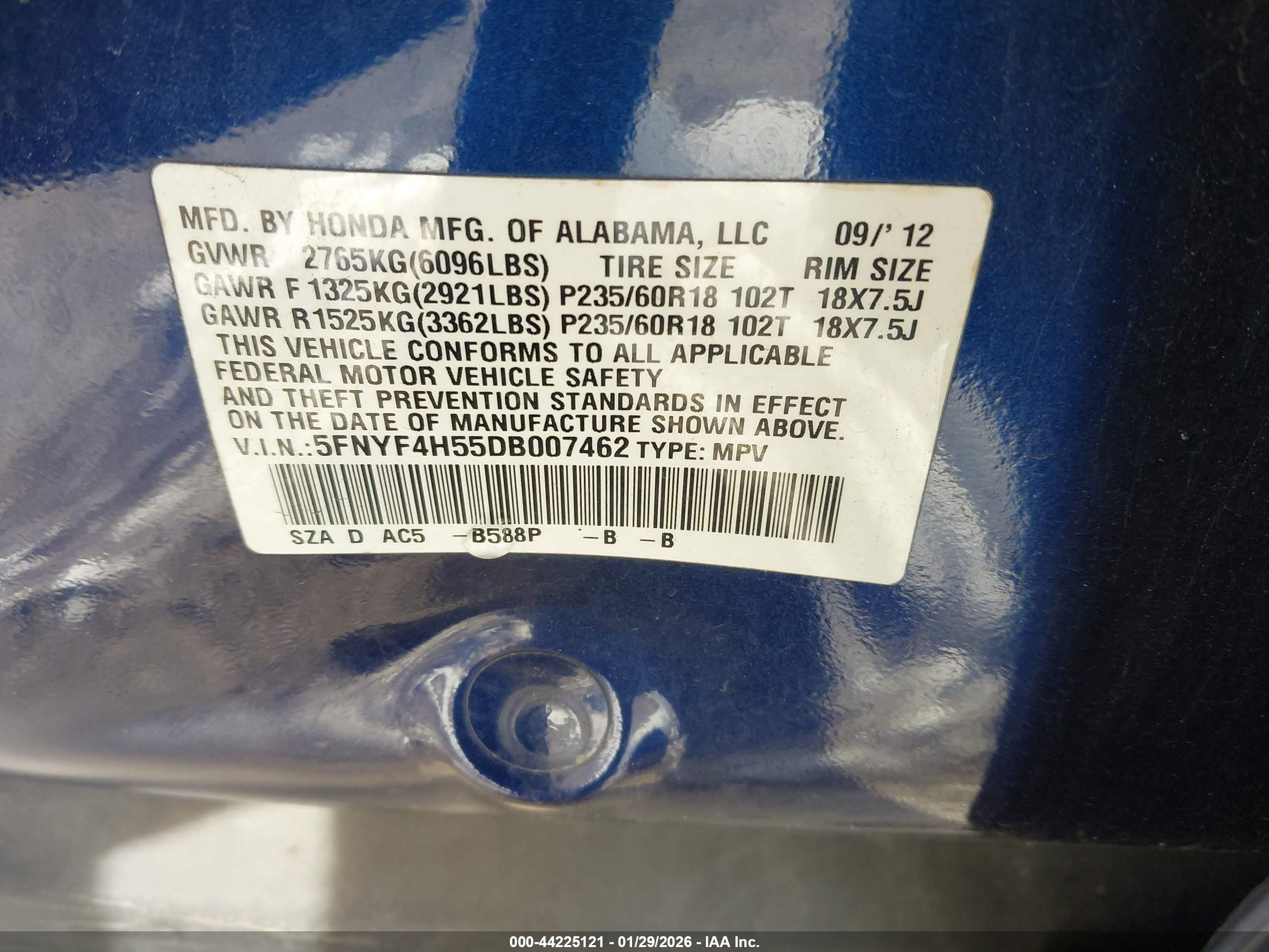 HONDA PILOT image 9