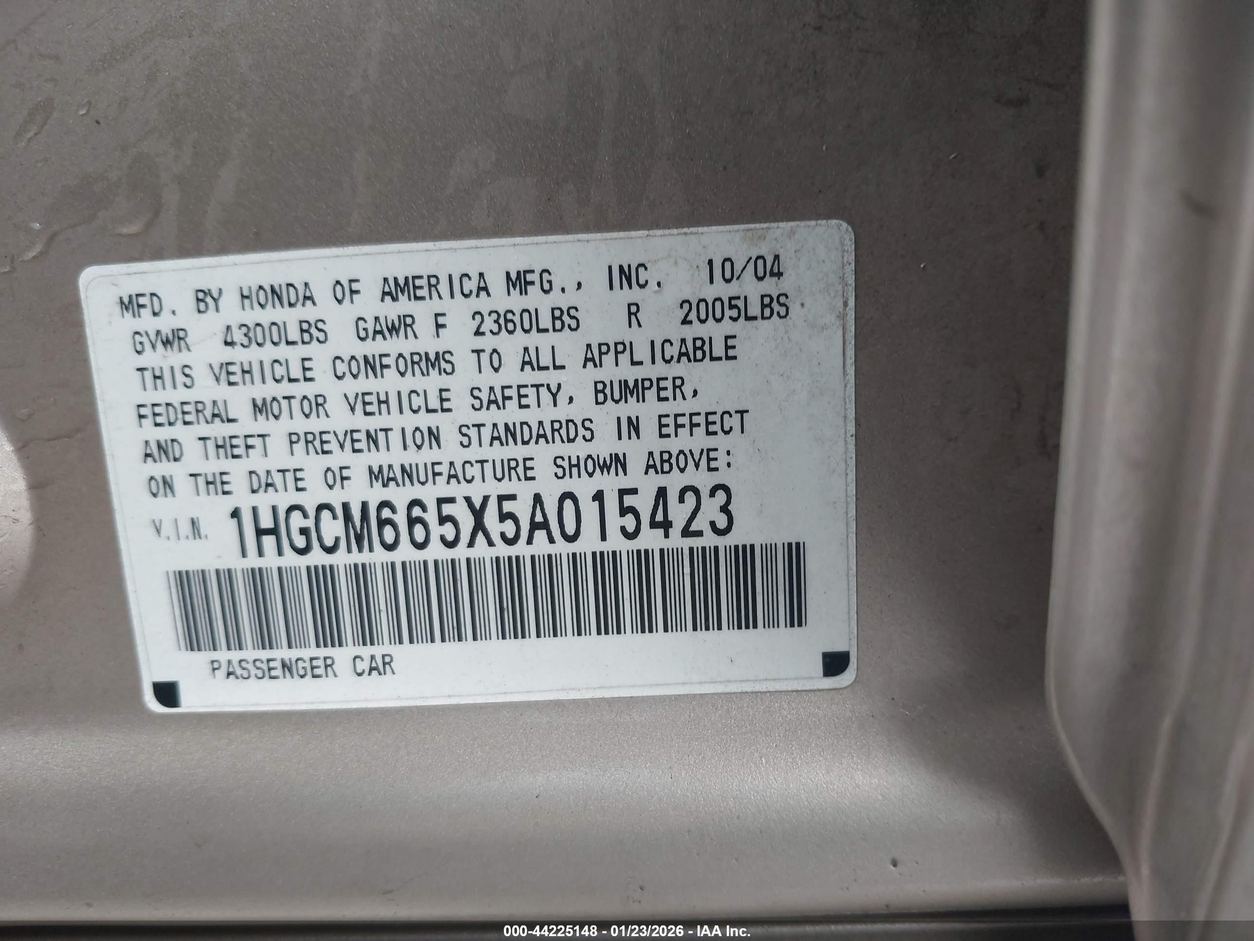 HONDA ACCORD image 9