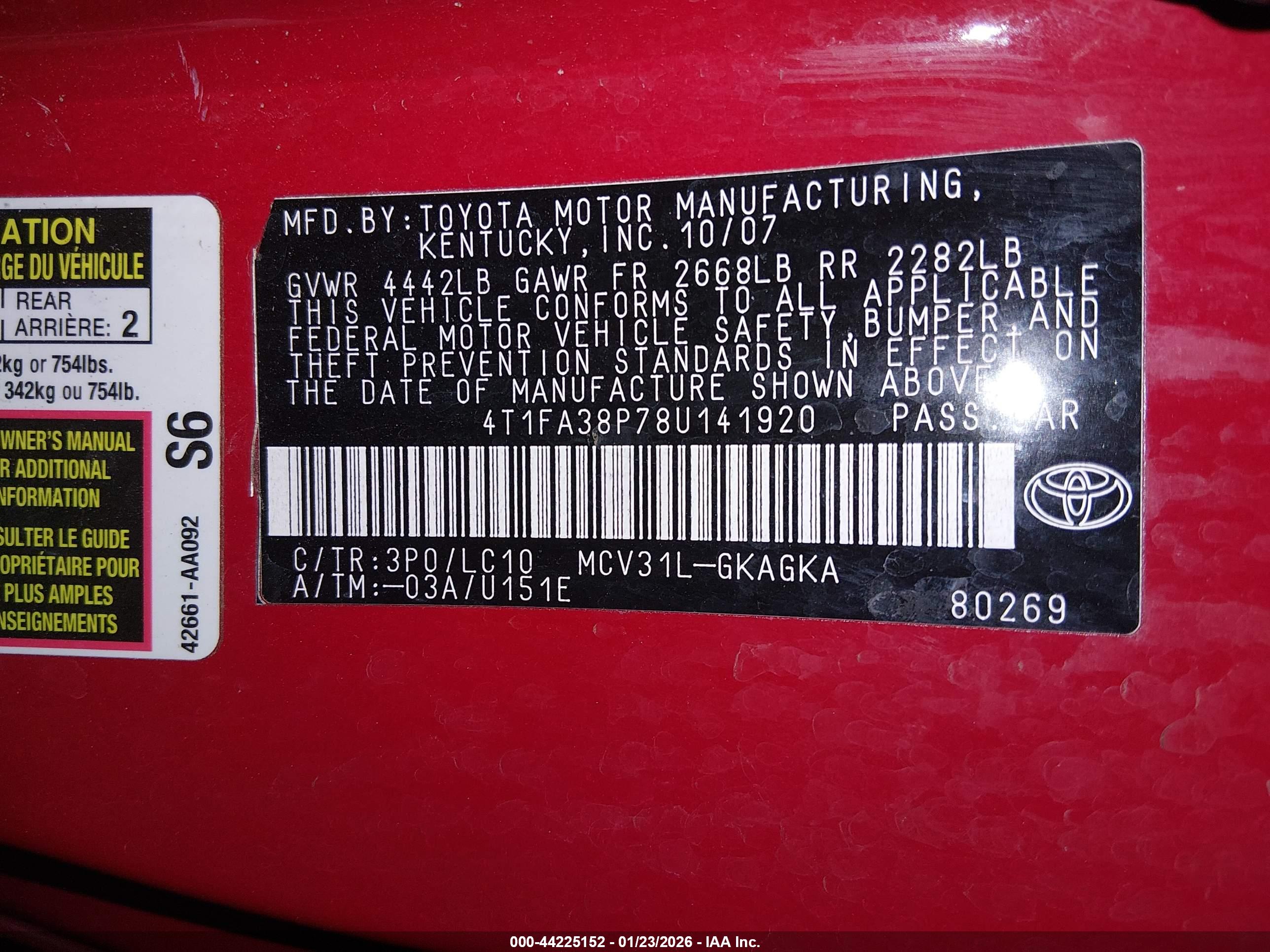 TOYOTA CAMRY image 9