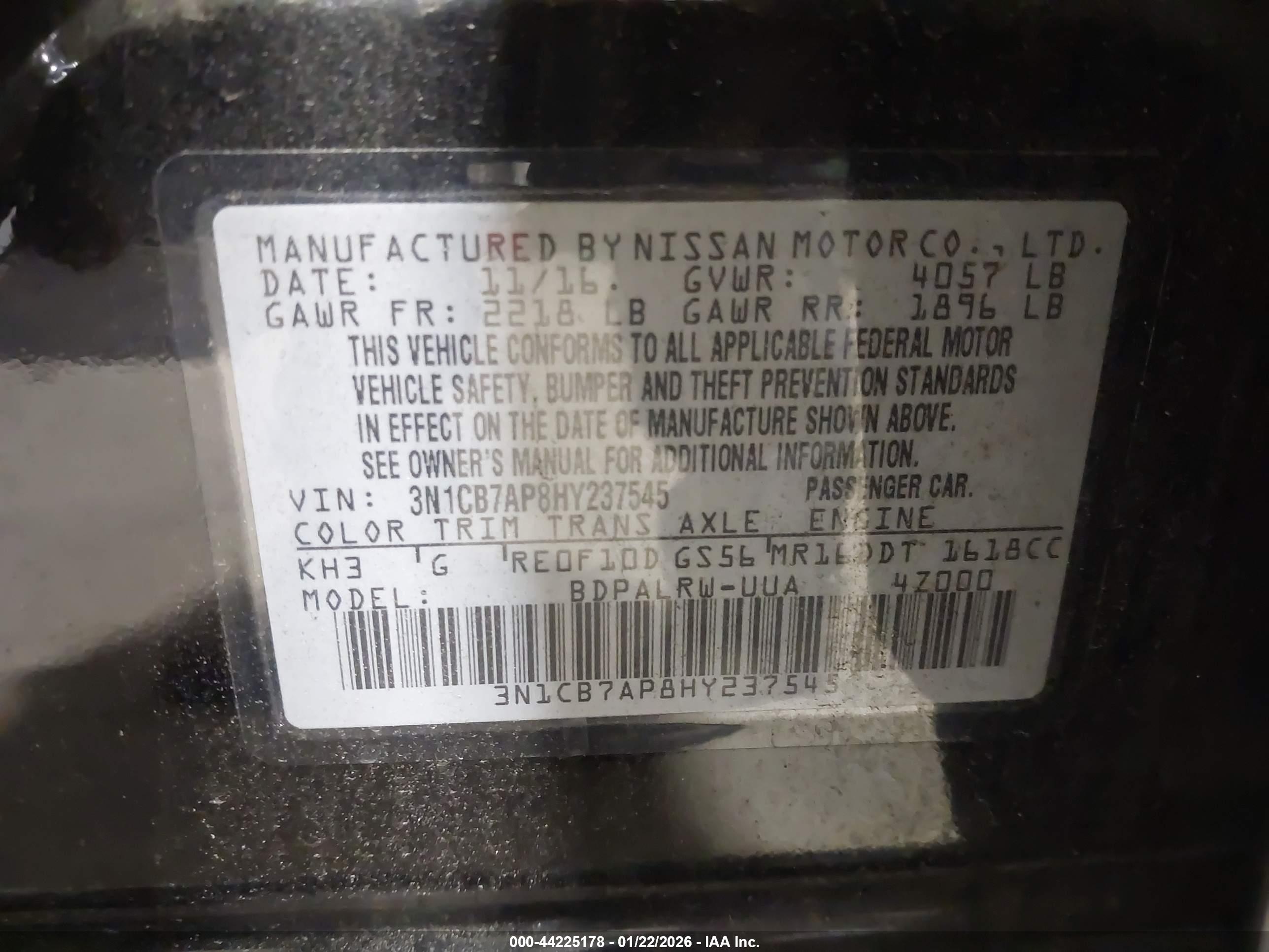 NISSAN SENTRA image 9