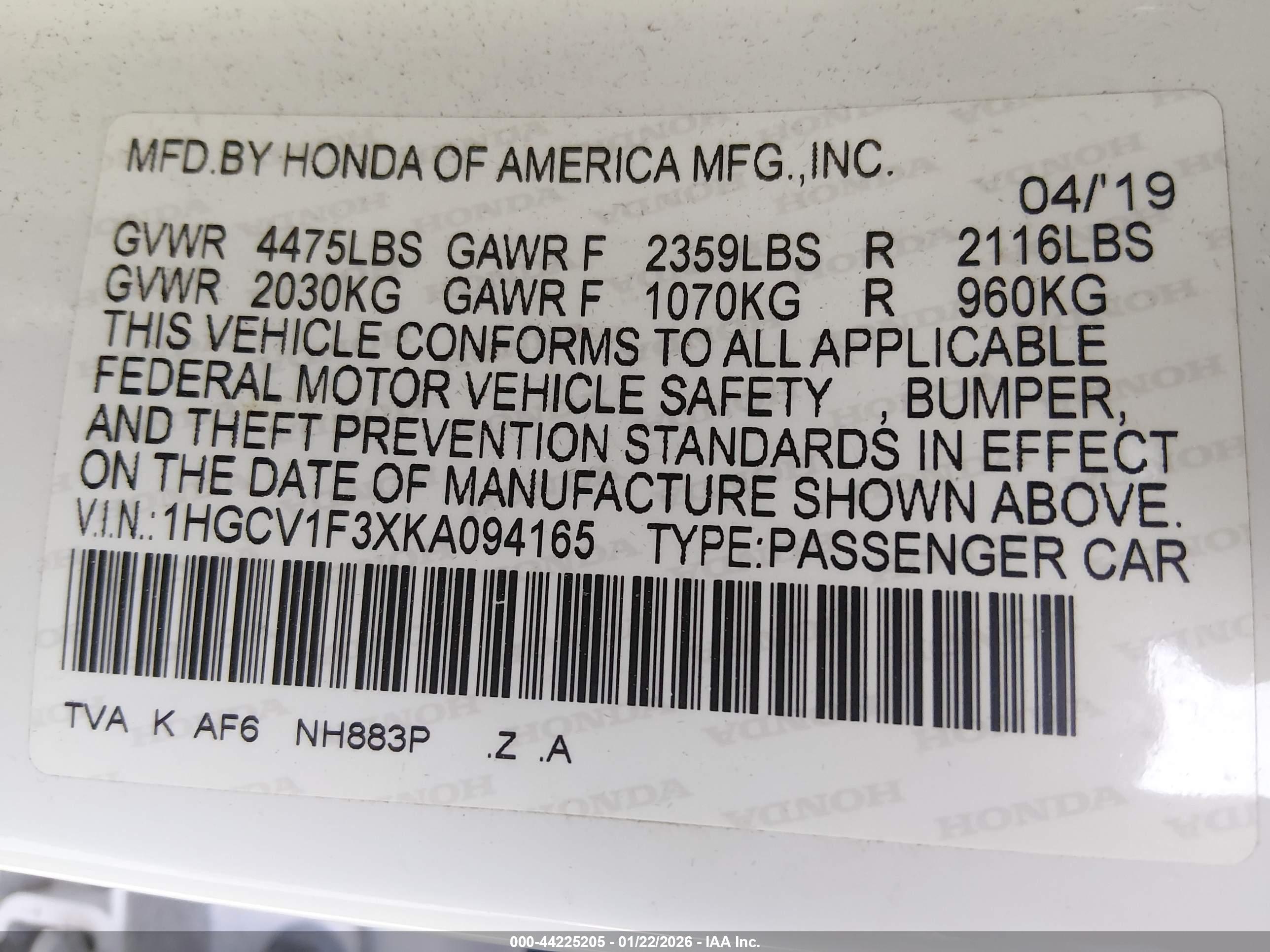 HONDA ACCORD image 9