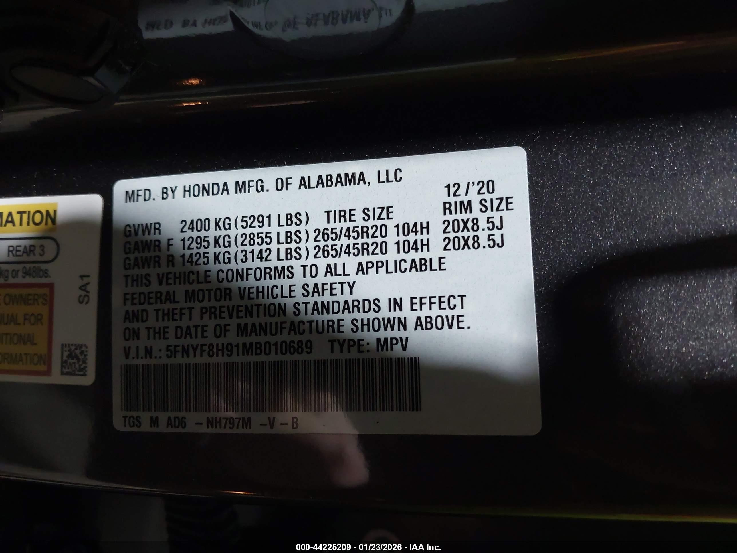 HONDA PASSPORT image 9