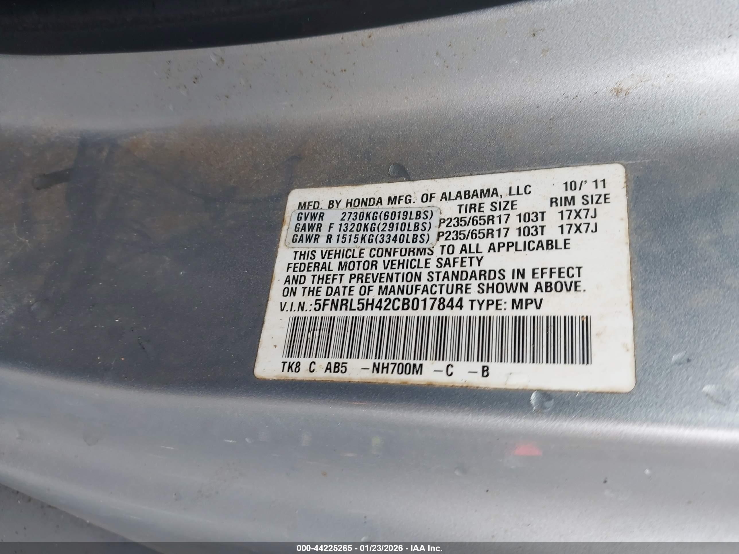 HONDA ODYSSEY image 9