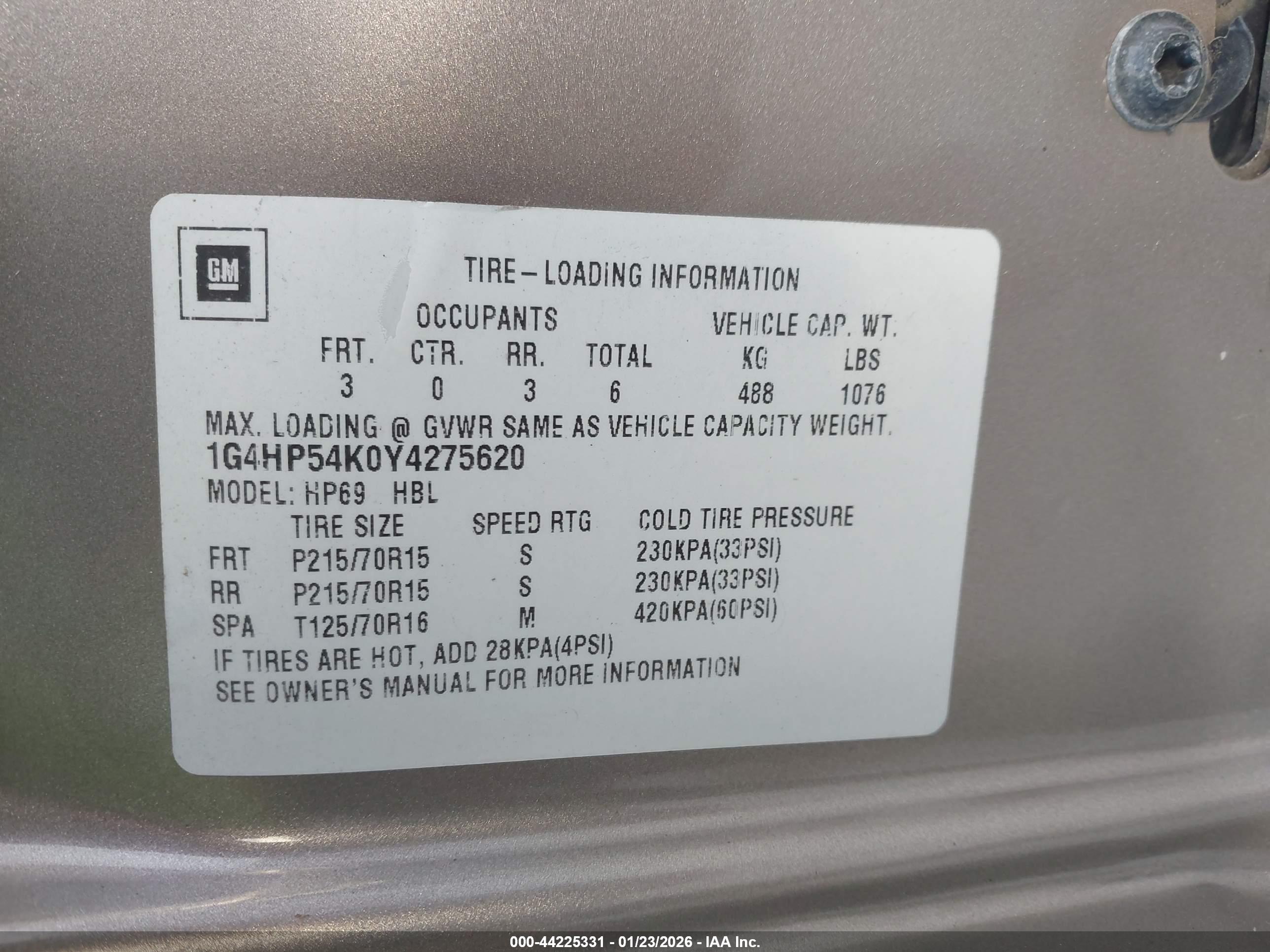 BUICK LESABRE image 9