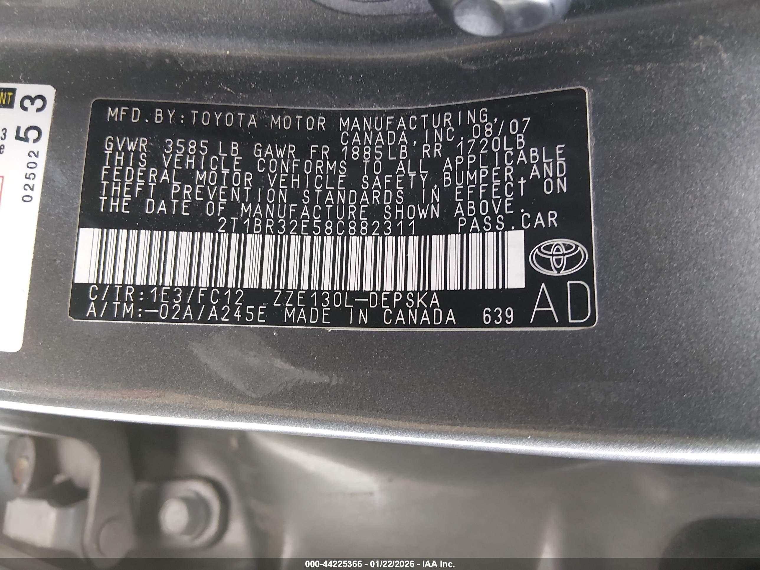 TOYOTA COROLLA image 9