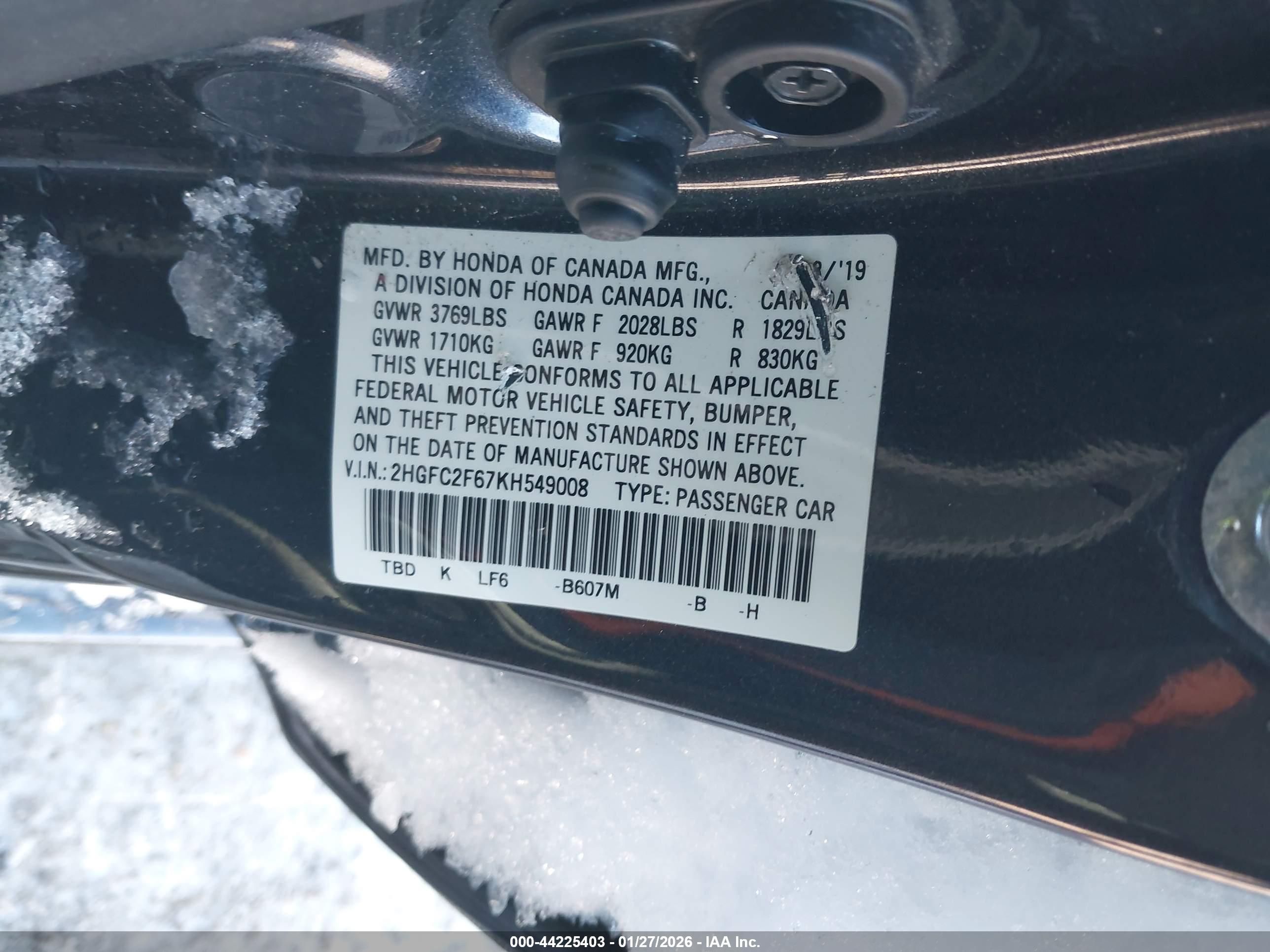 HONDA CIVIC image 9
