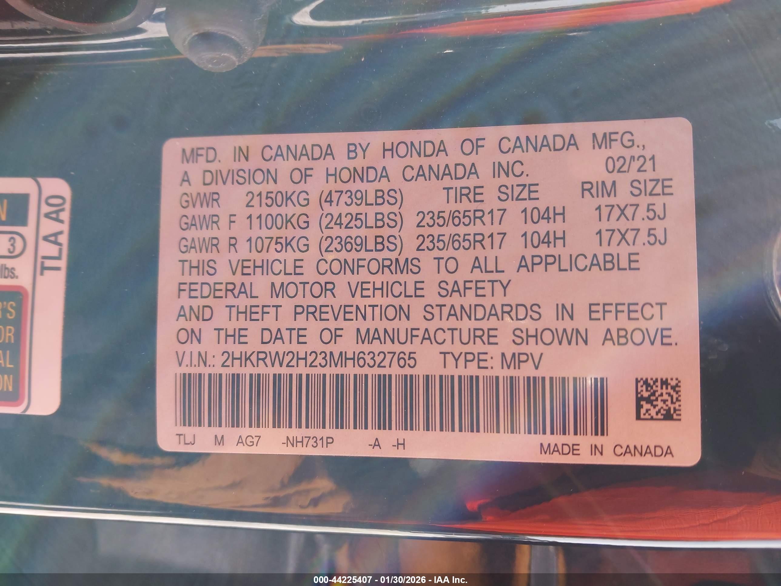 HONDA CR-V image 9