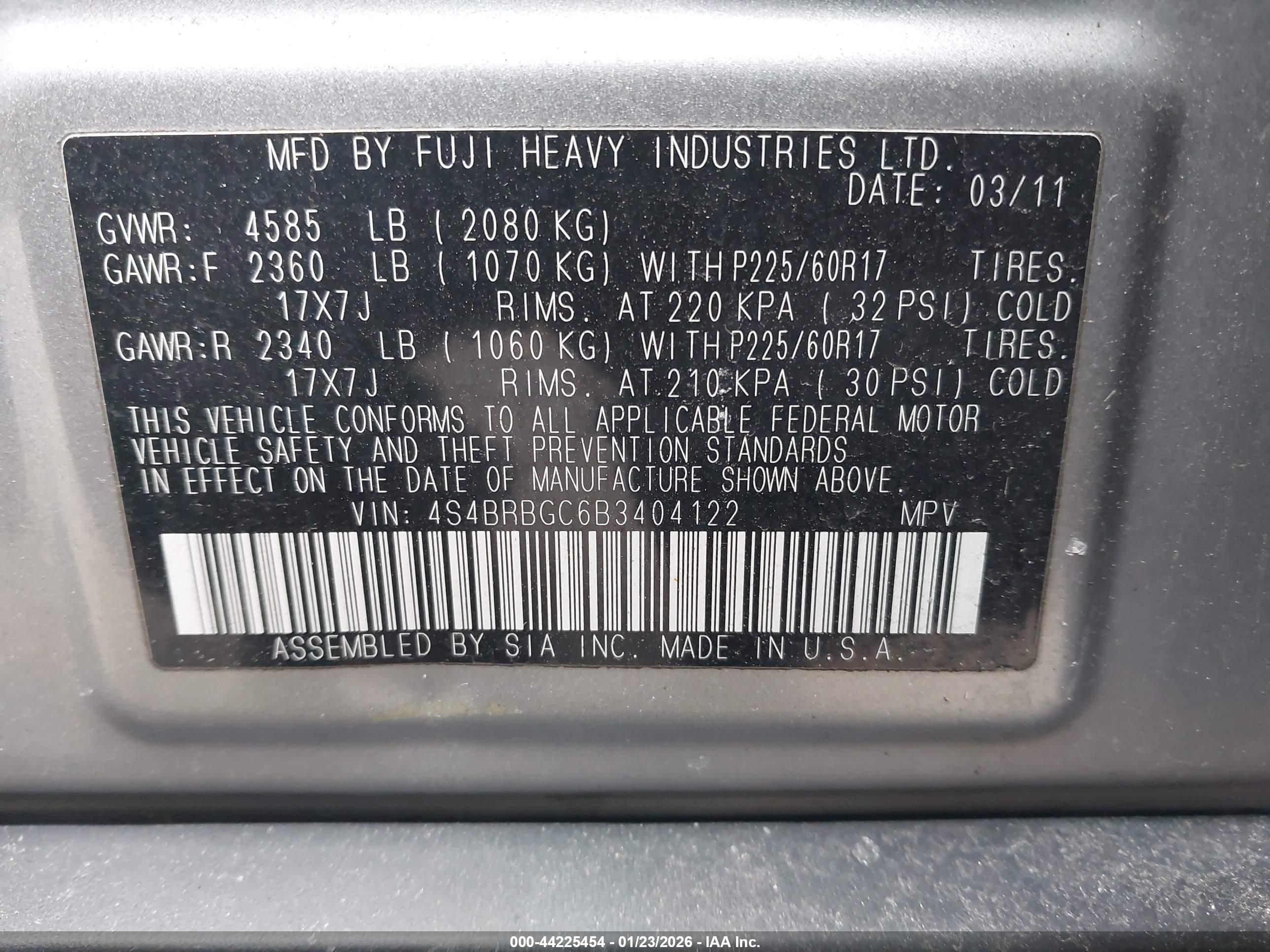 SUBARU OUTBACK image 9