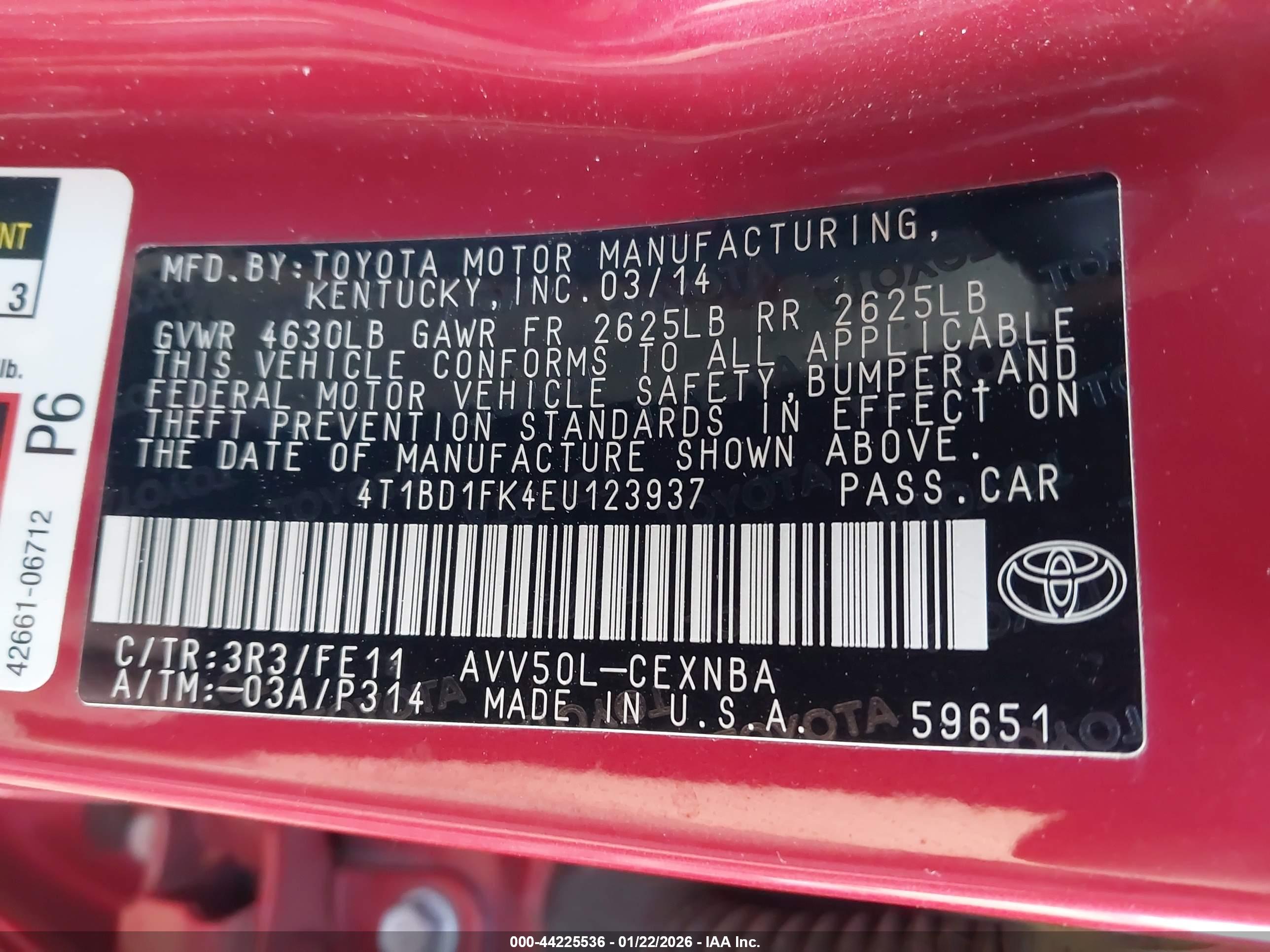 TOYOTA CAMRY image 9