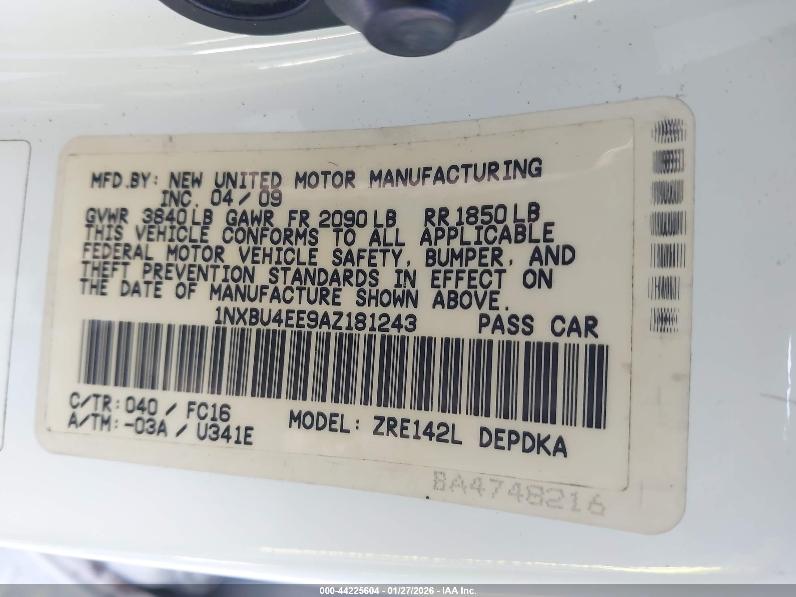 TOYOTA COROLLA image 9