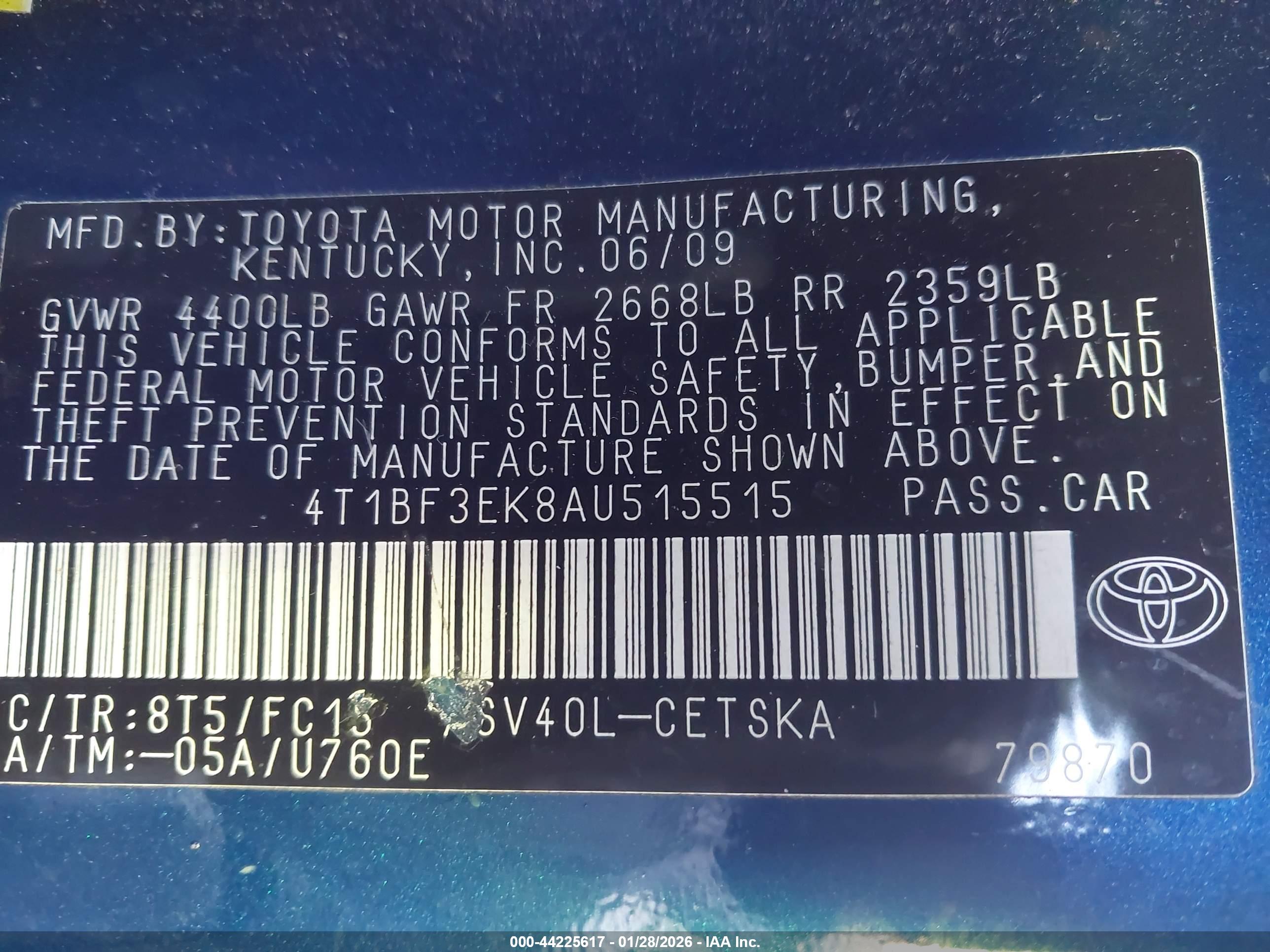 TOYOTA CAMRY image 9