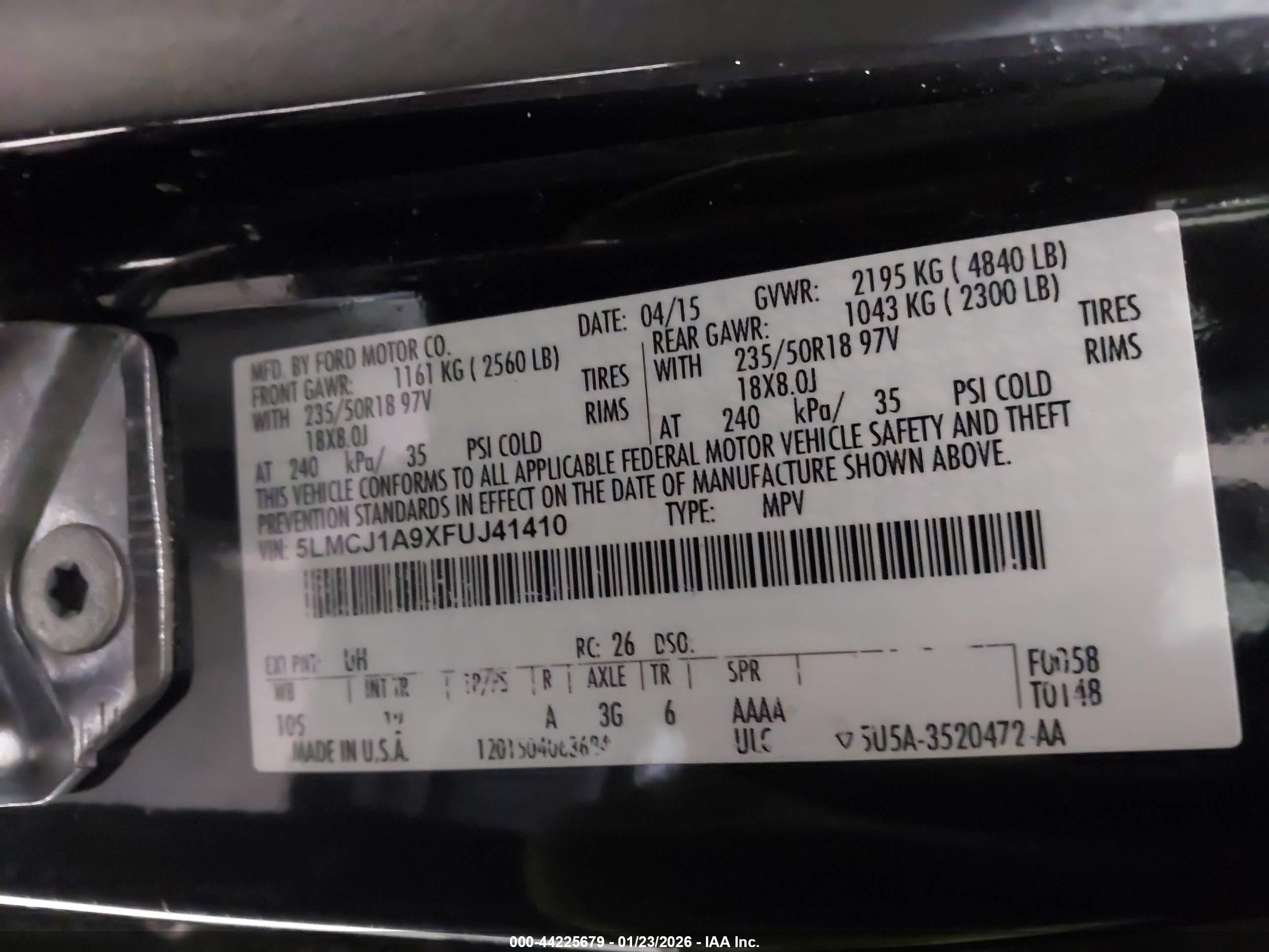 LINCOLN MKC image 9