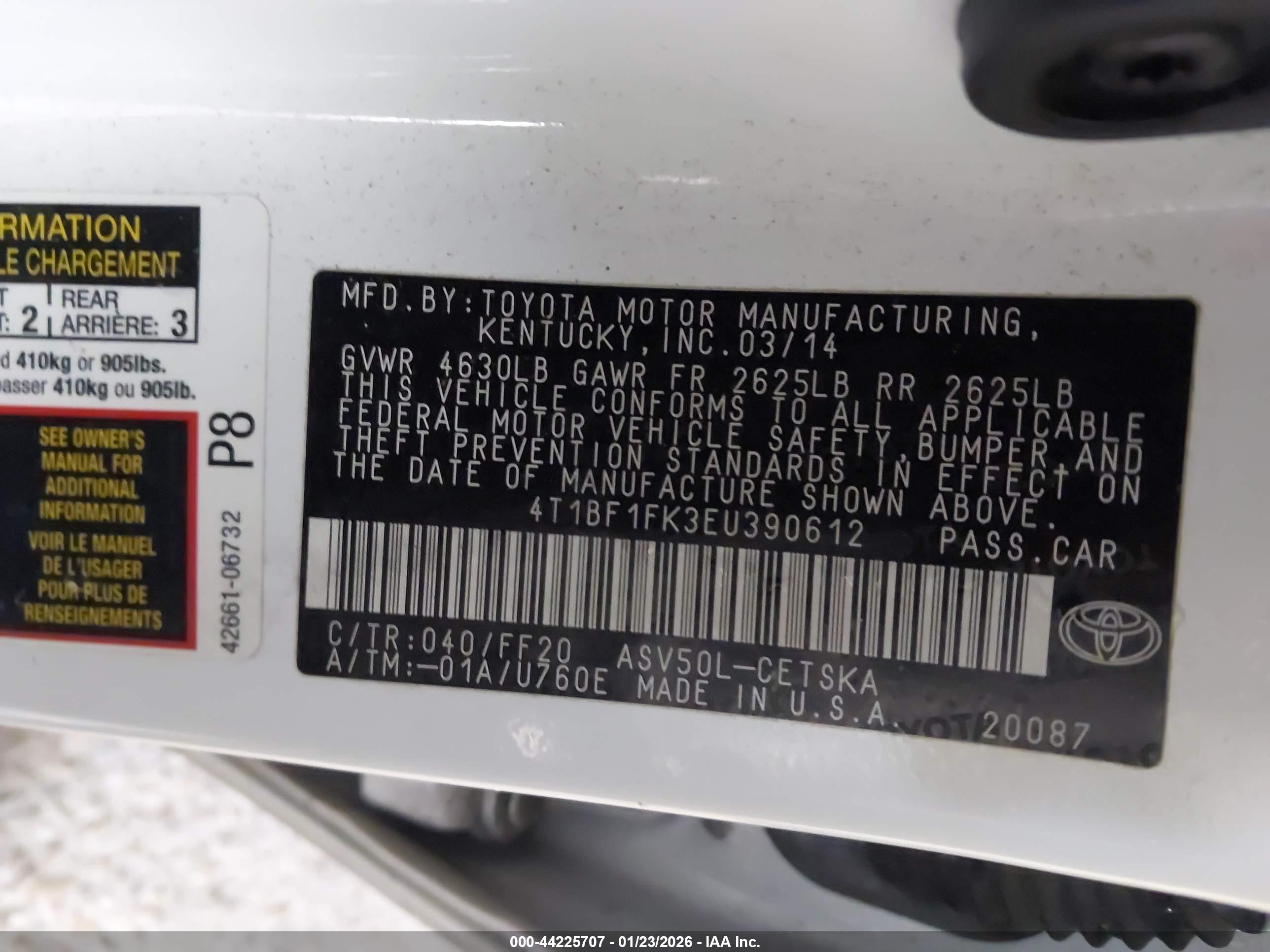 TOYOTA CAMRY image 9