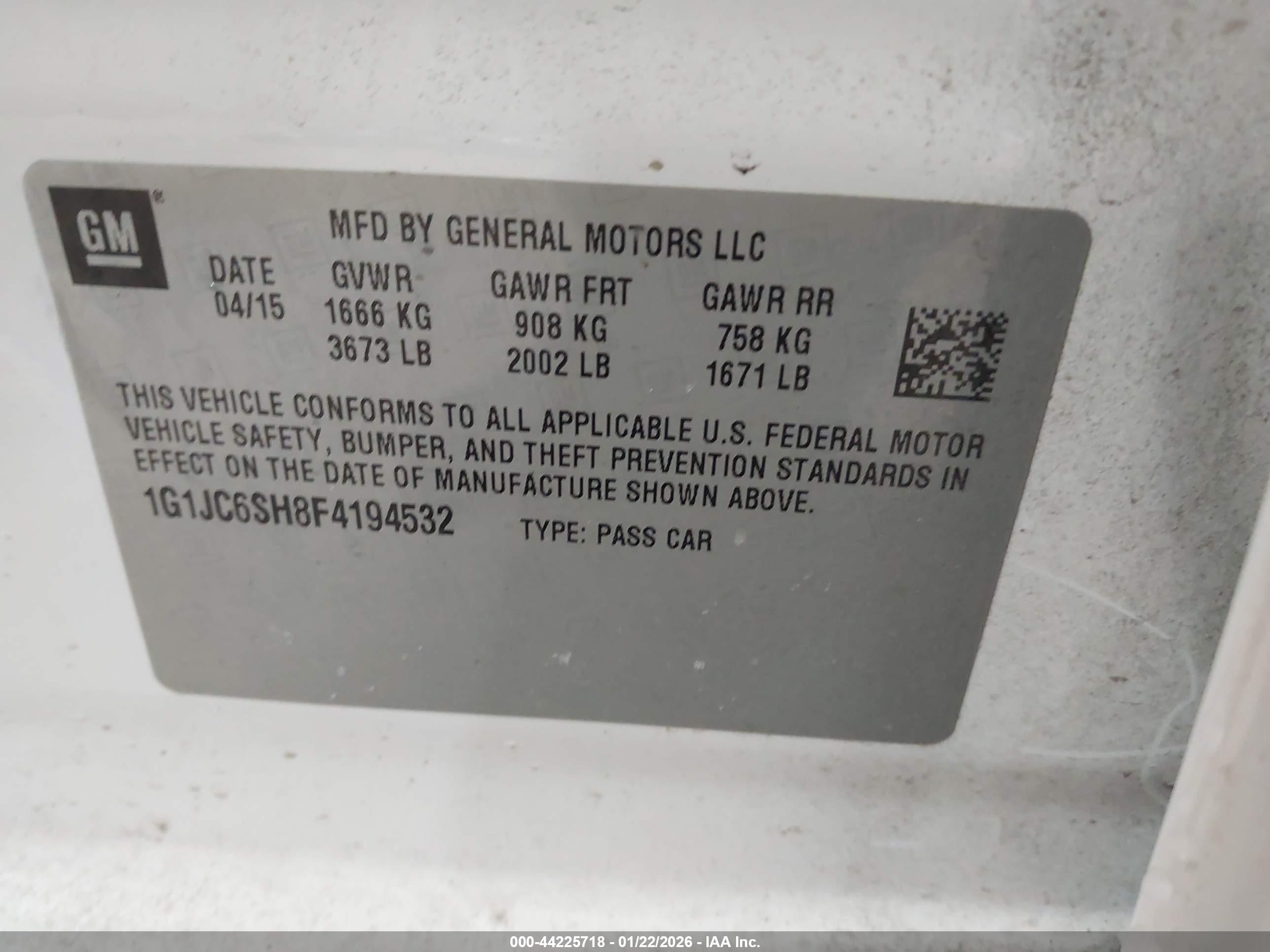 CHEVROLET SONIC image 9