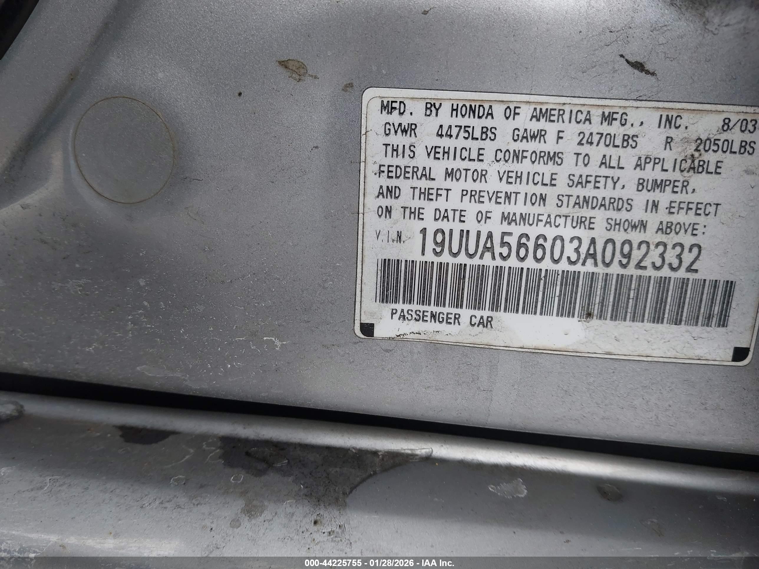 ACURA TL image 9